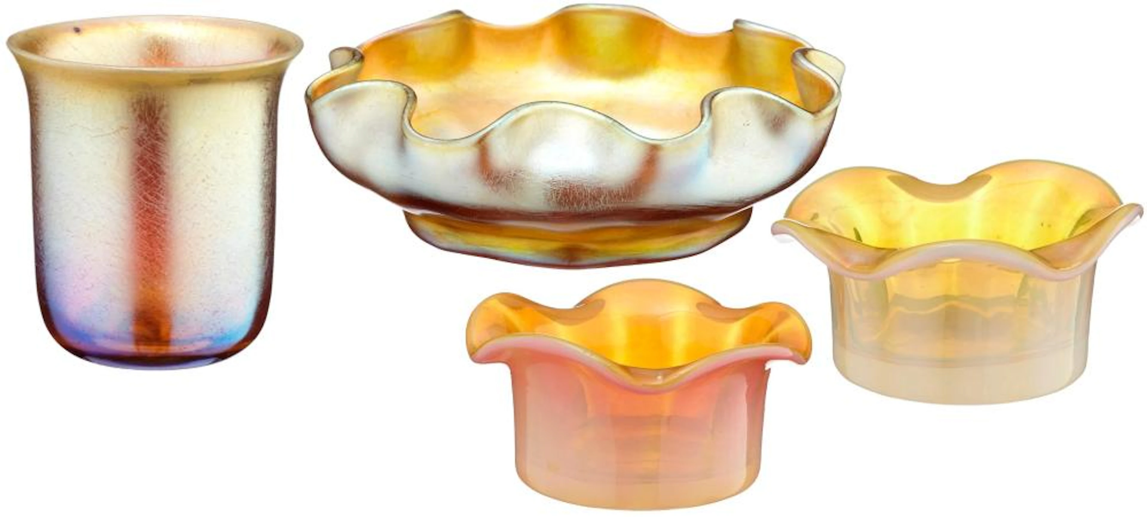 Vier Tiffany Gläser