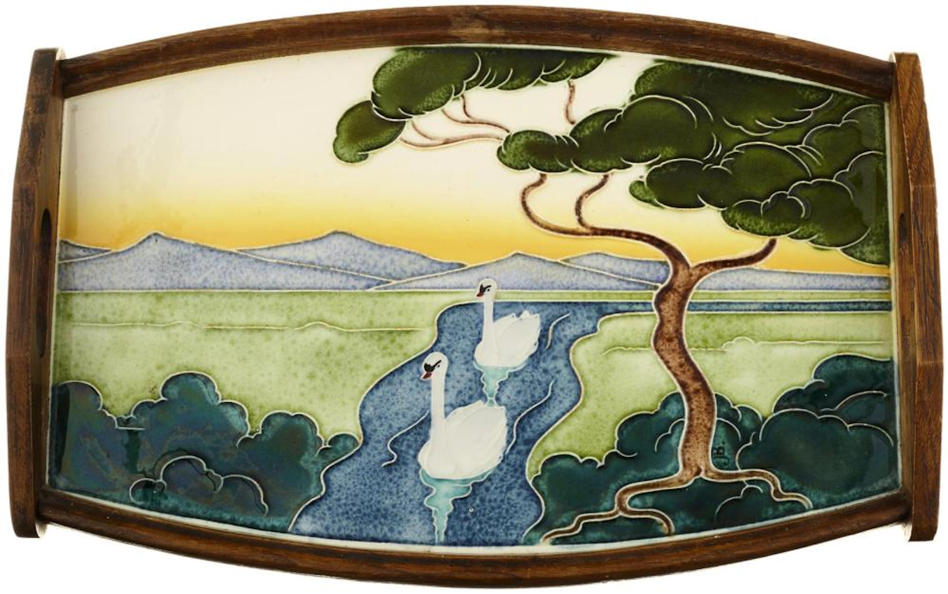 Jugendstil-Tablett Carl Sigmund Luber
