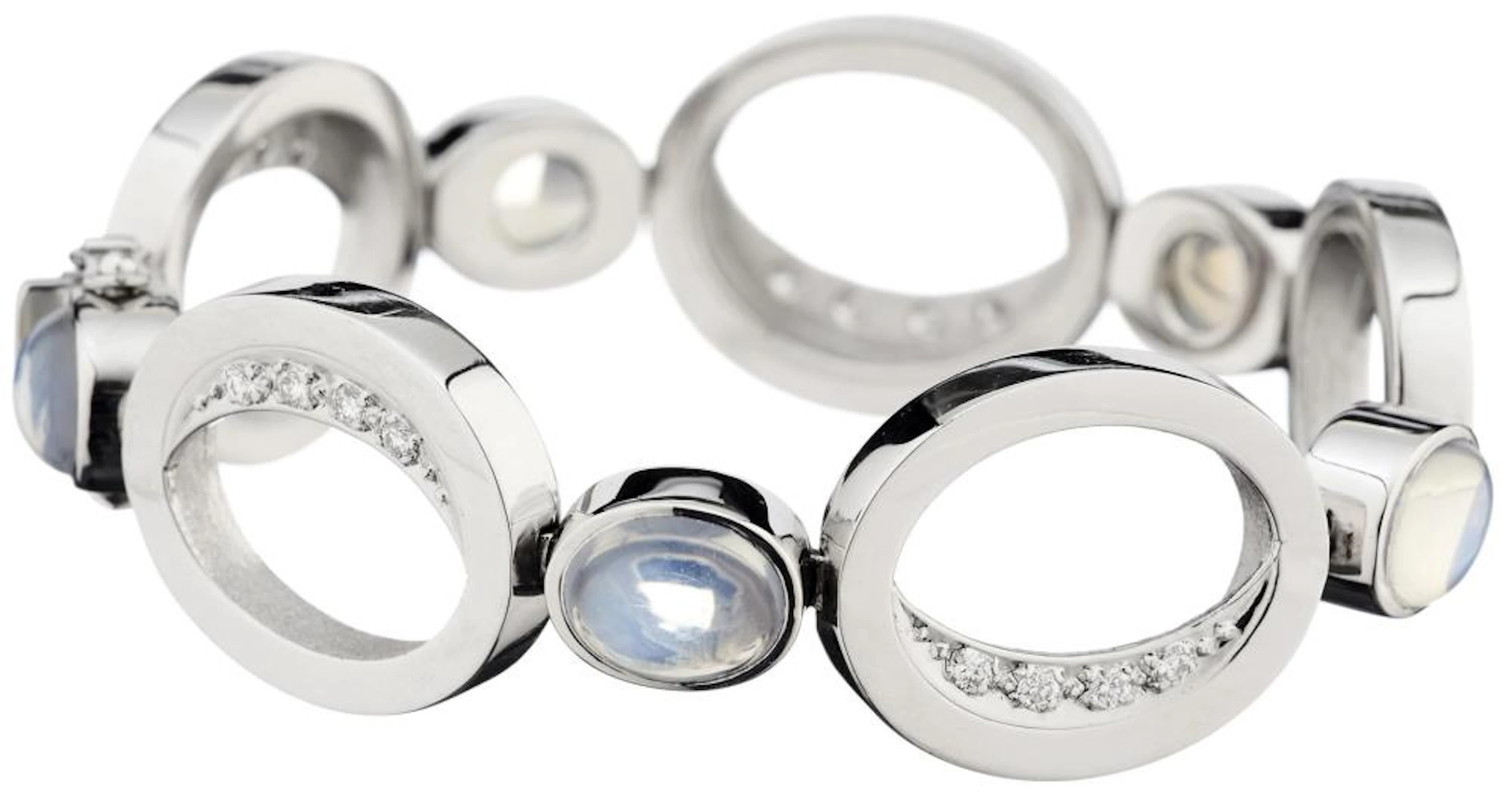 Mondstein-Diamant-Armband