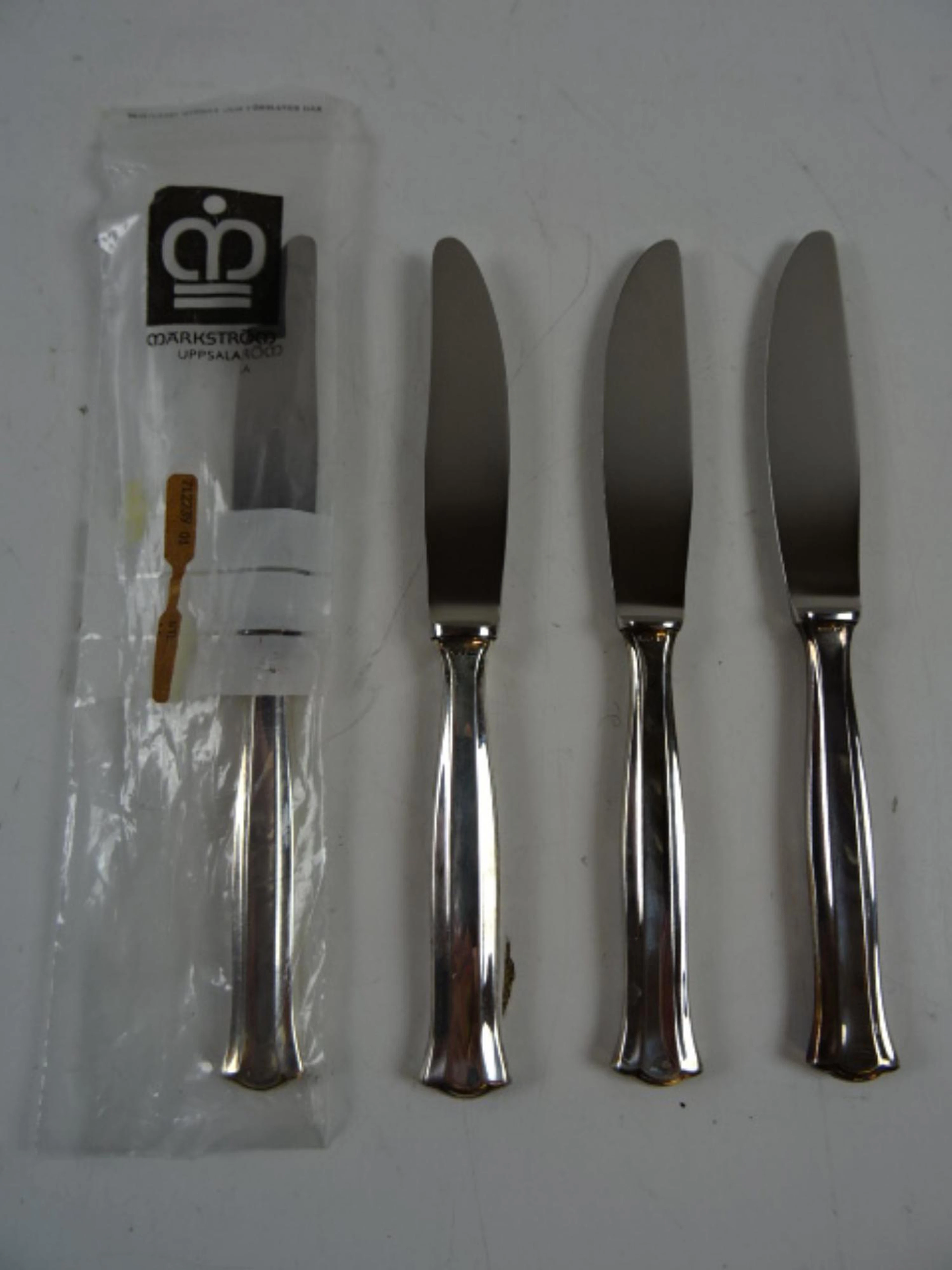 st Silverknivar med rostfriblad