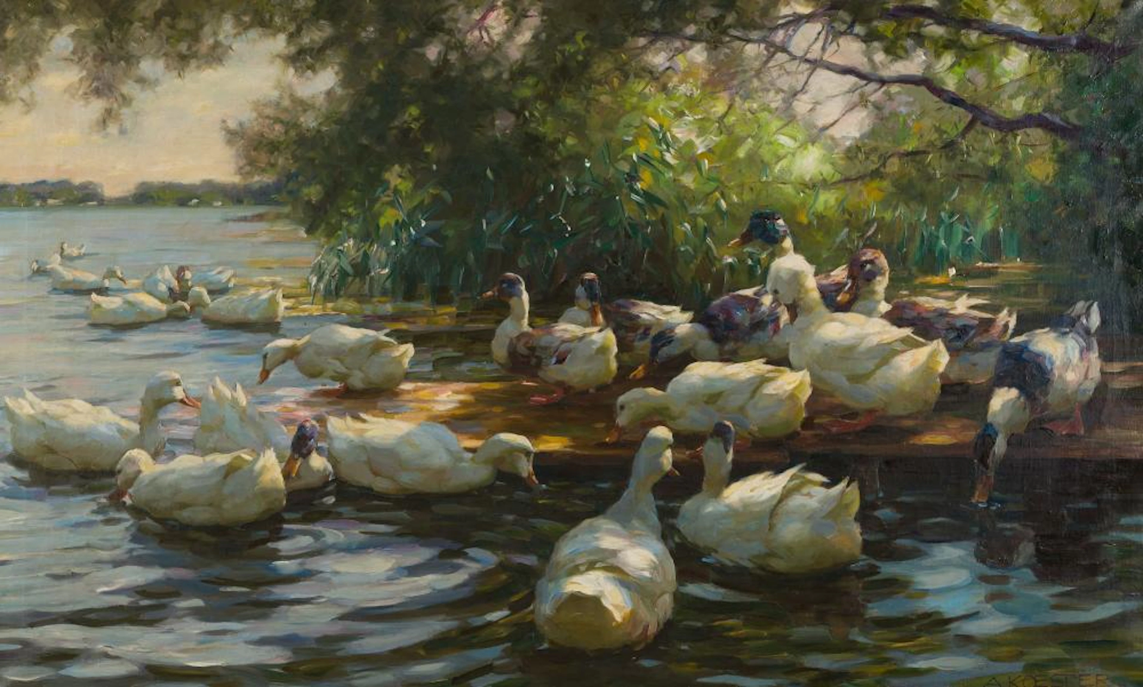 Ducks under Trees, between 1915 and 1932