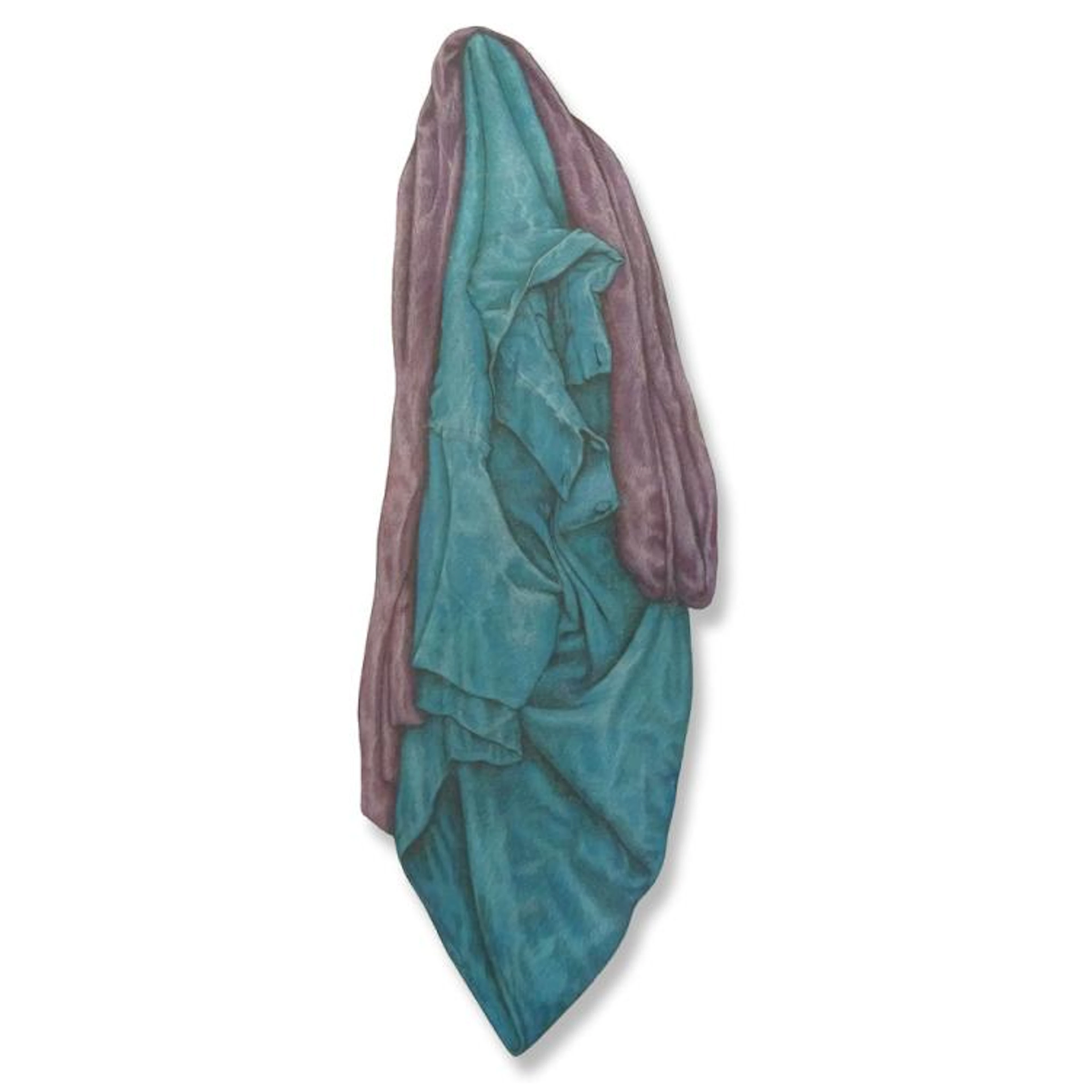 Elga Heinzen, Swiss 20-21st Century 1981 Oil on Canvas Painting/Sculpture "Apparences". Signed, dated and titeled en verso. Good condition. Measures 36" H, 14" W