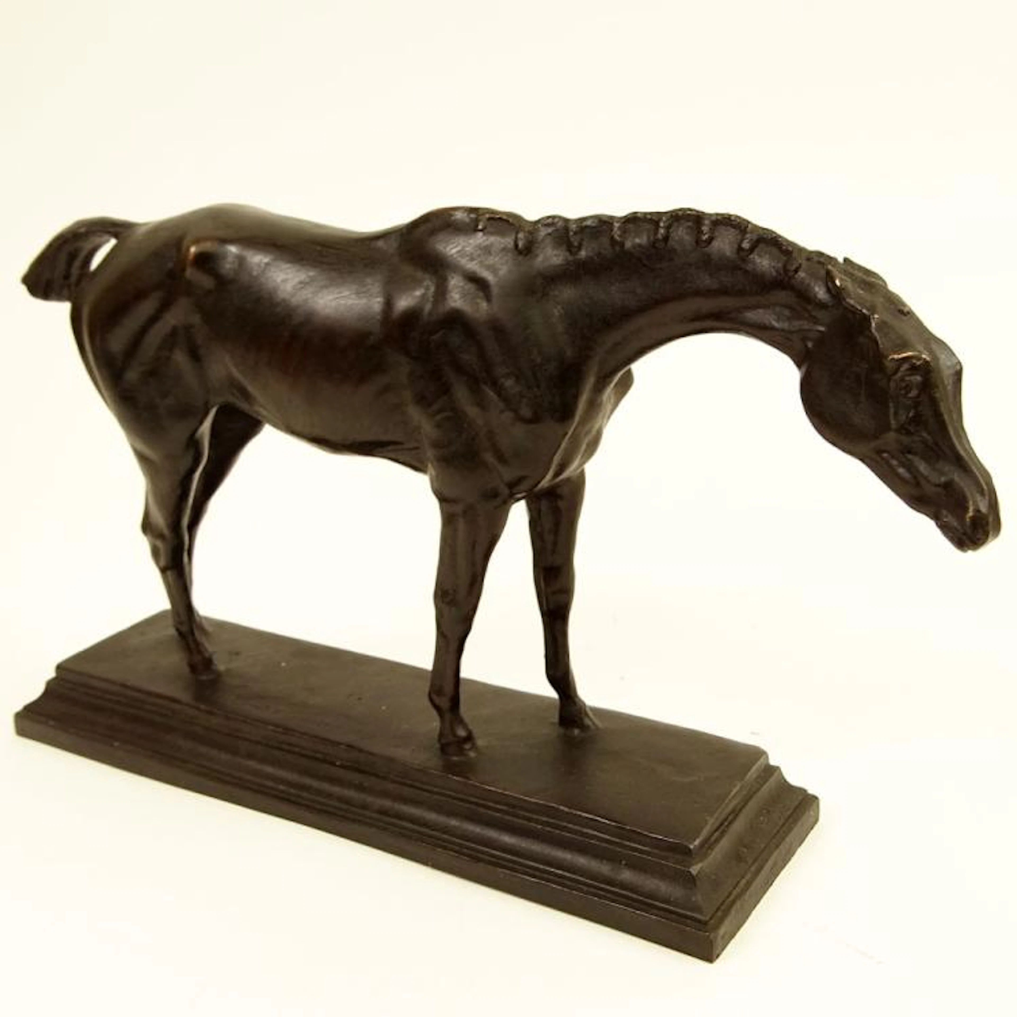 Carroll K. Bassett, American (1906-1972) Bronze "Horse" Signed Caroll K. Bassett 1930, DAMA 32/100. Dark brown patina, good condition.