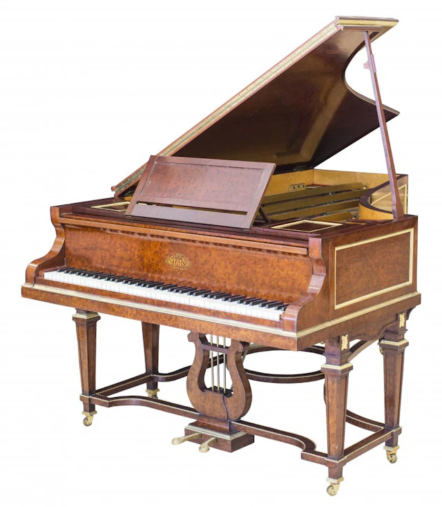 Erard louis xvi style amboyna grand piano