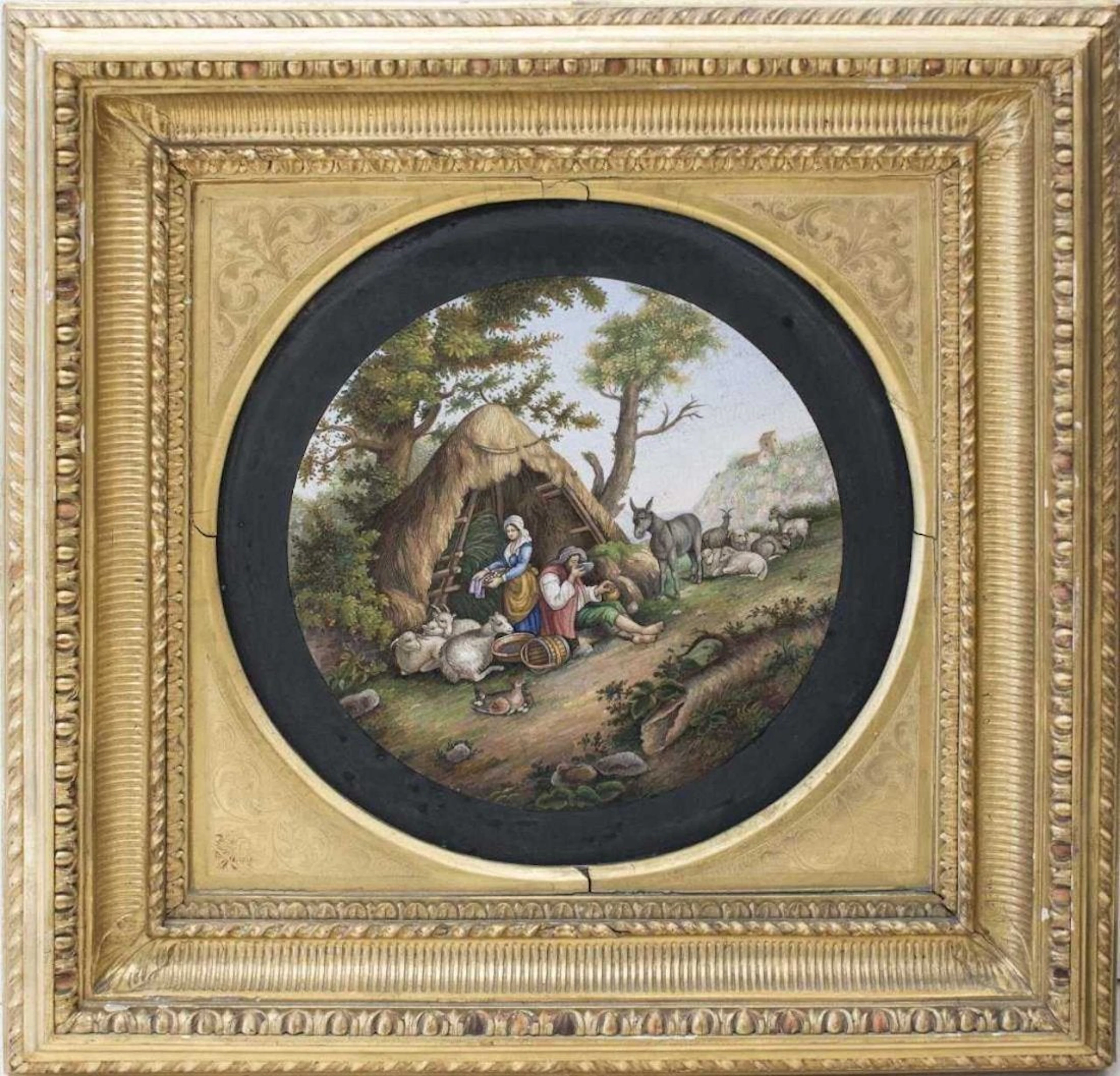 A Circular Micromosaic Panel