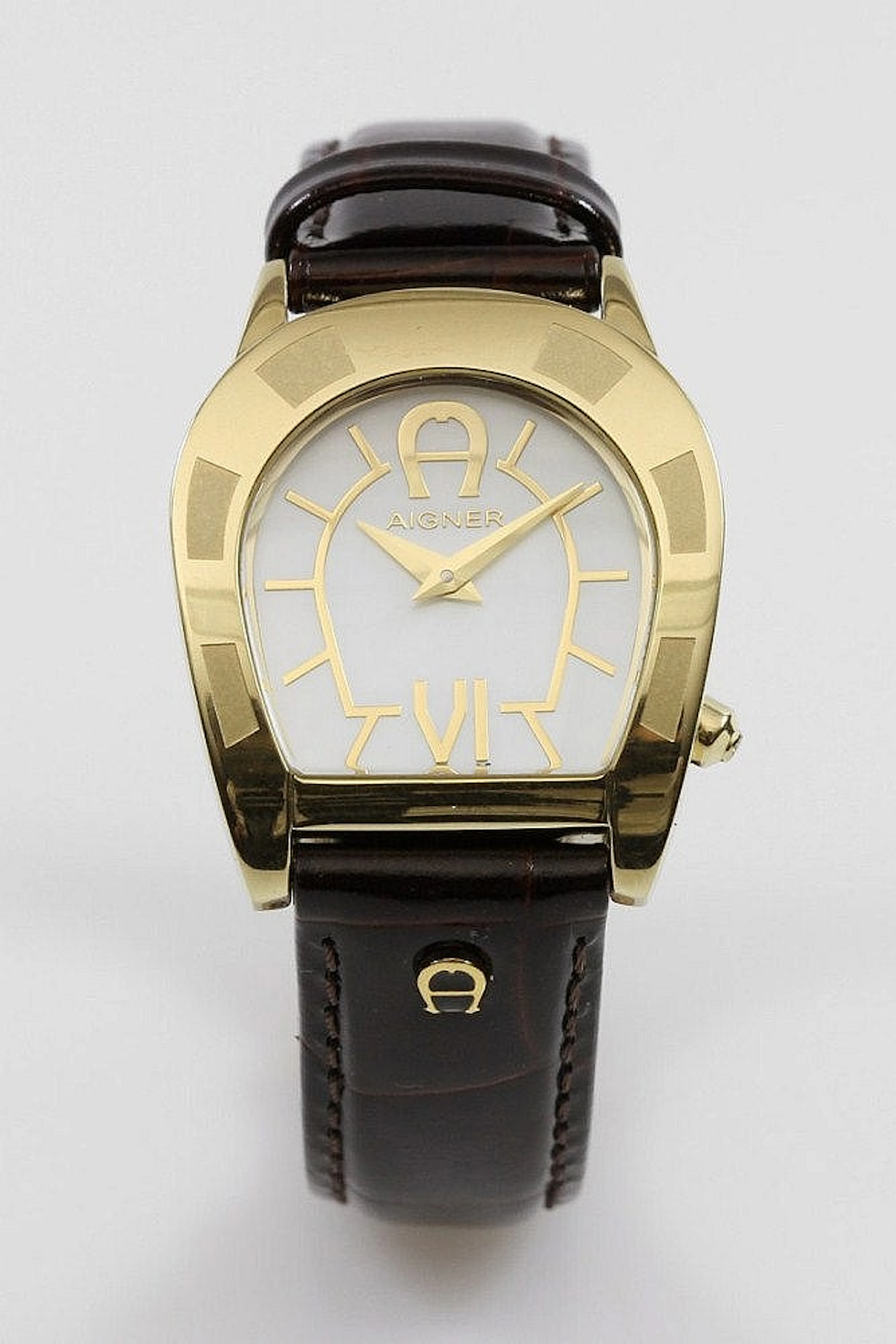 AIGNER Ladies watch "Portobello" gold plated, quartz movement.