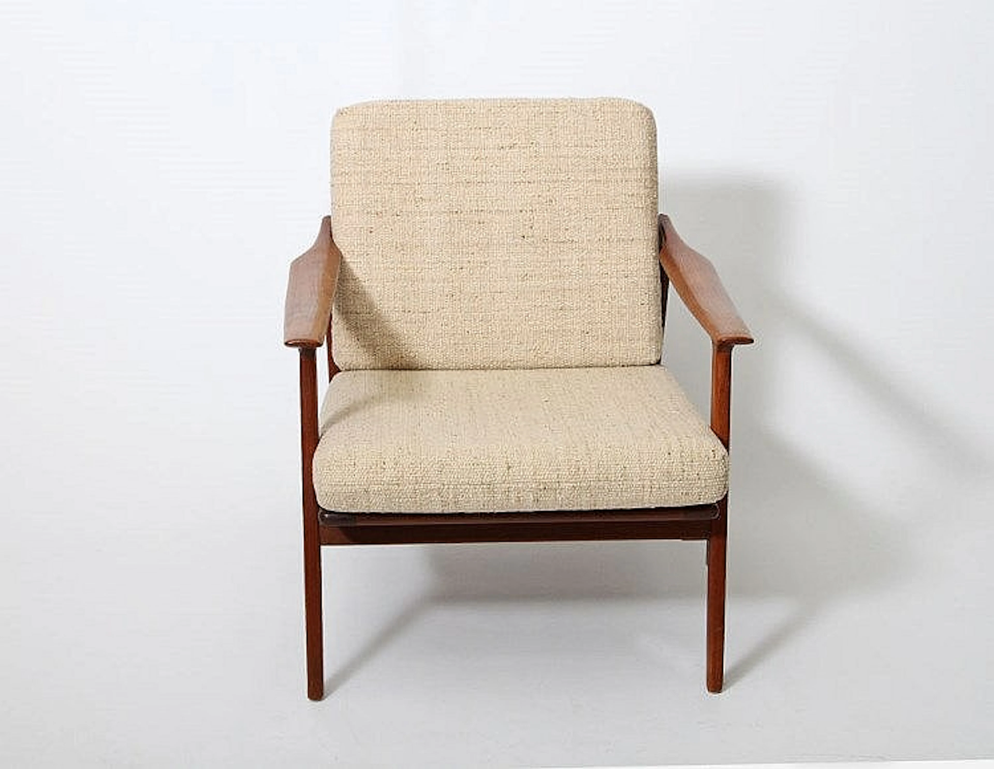MÖBEL MANN, Sessel, skandinavisches Design, 1950/60er Jahre, Teakholz.
