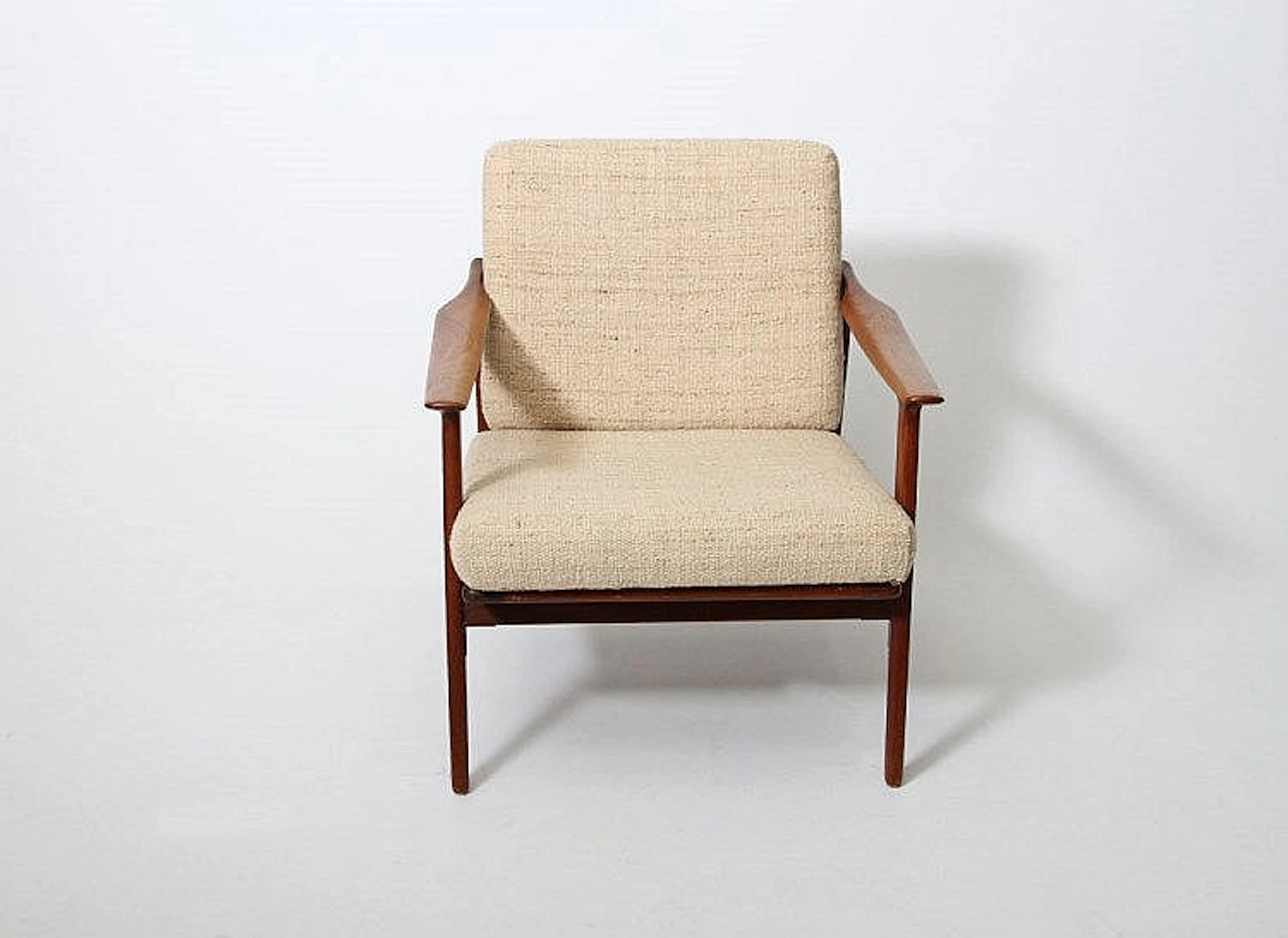MÖBEL MANN, Sessel, skandinavisches Design, 1950/60er Jahre, Teakholz.