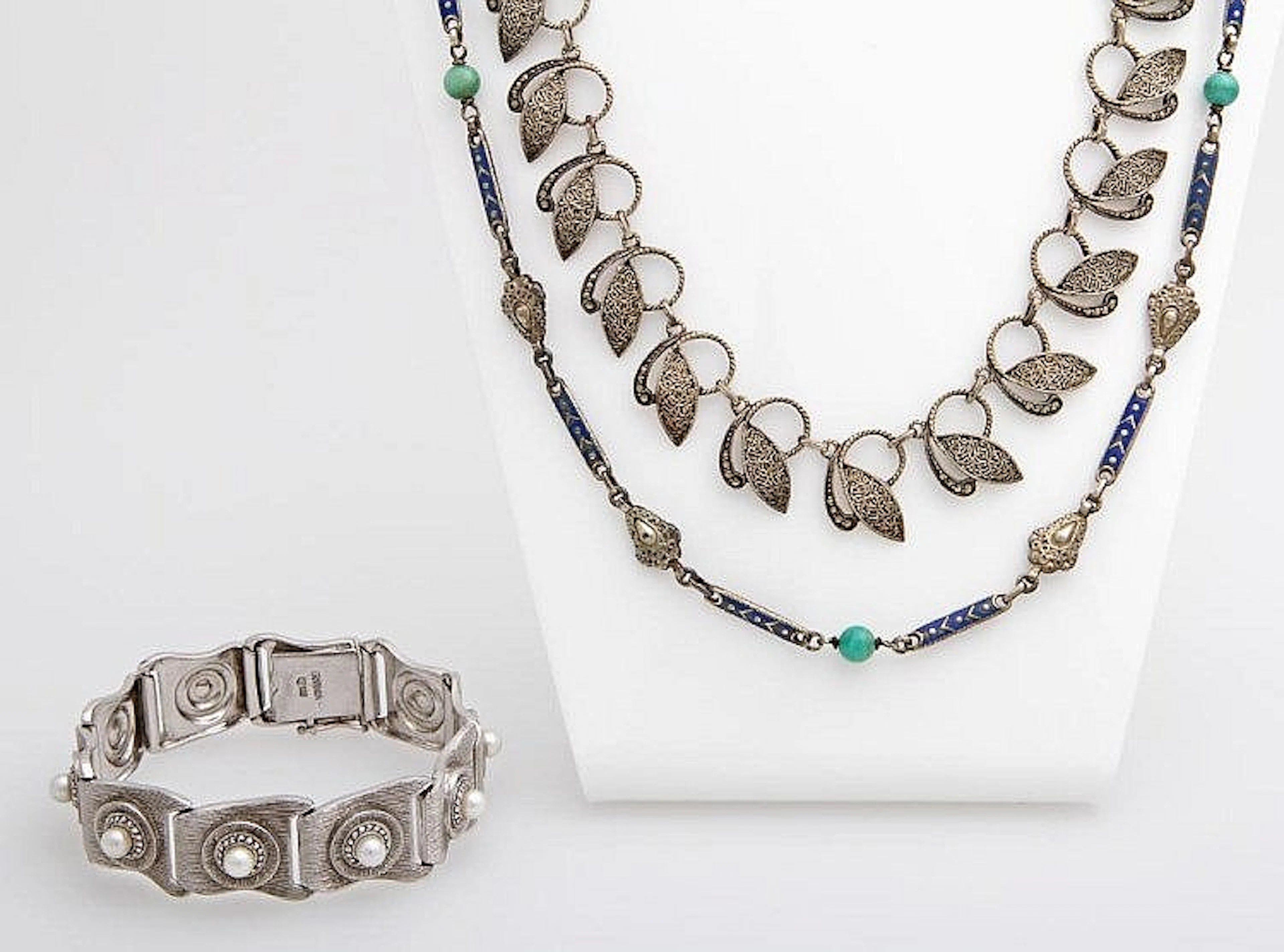 Konvolut: THEODOR FAHRNER Schmuck, 3 Teile..
