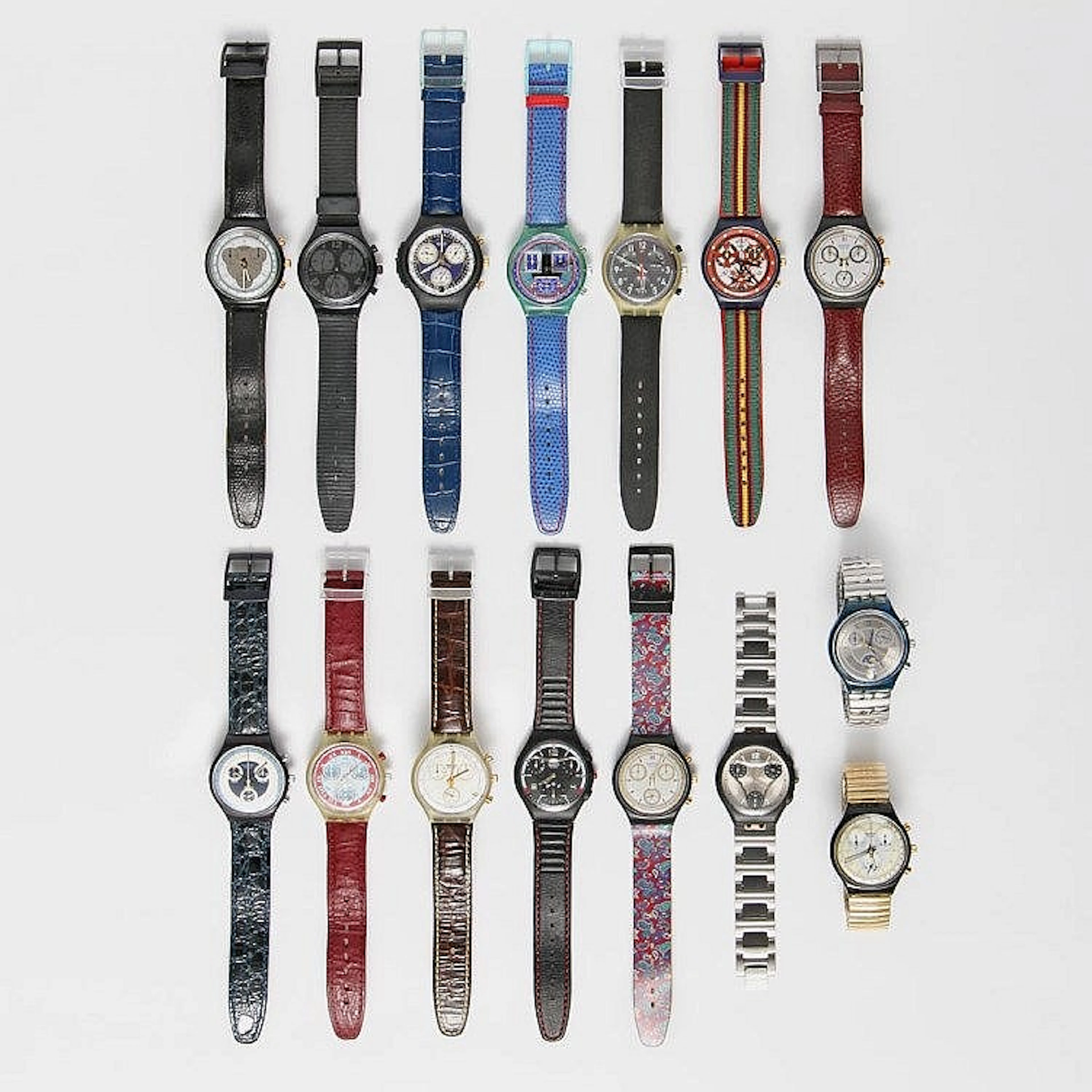 Konvolut: Fünfzehn SWATCH-Uhren