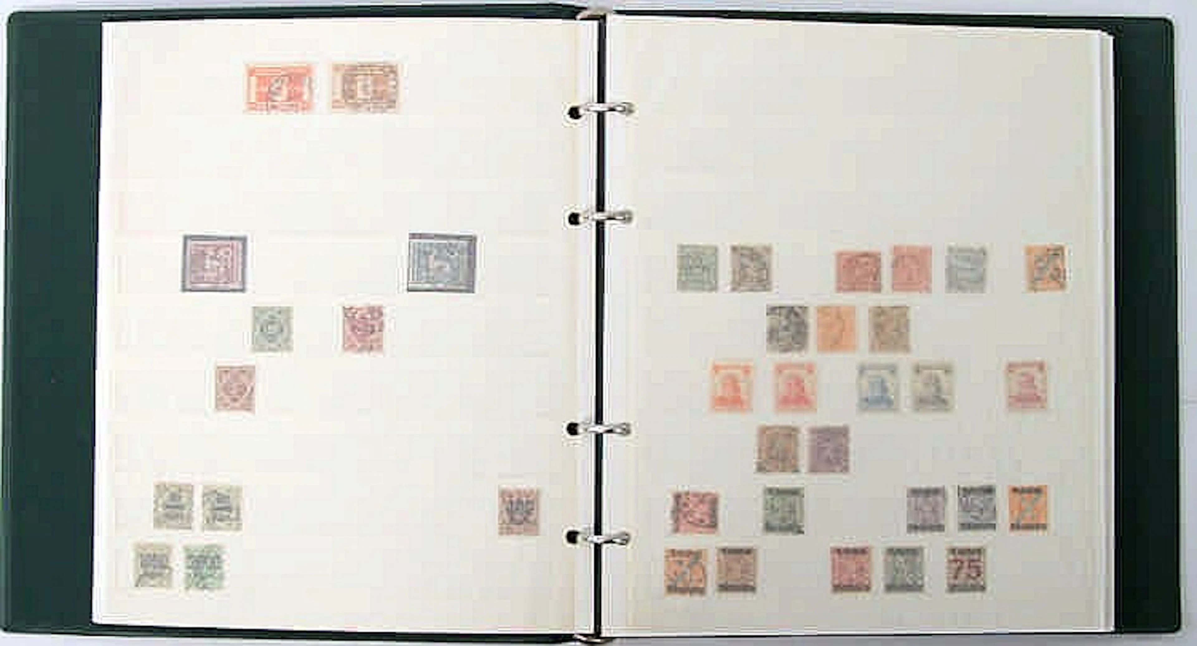 Briefmarken - Deutschland. Album mit Altdeutschland, Kolonien, Danzig, Saarland.