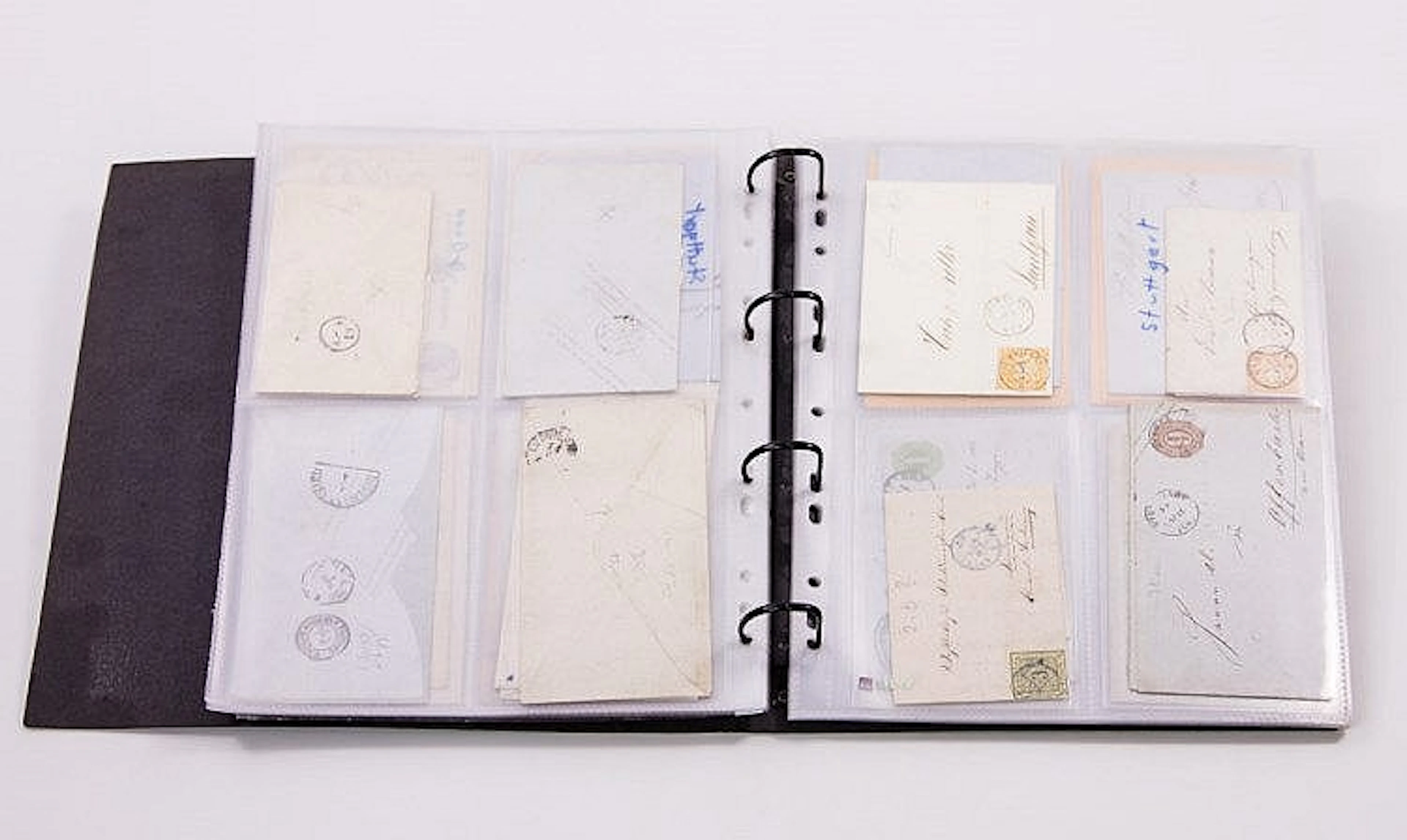 Briefmarken - Ordner mit Belegen Altdeutschland