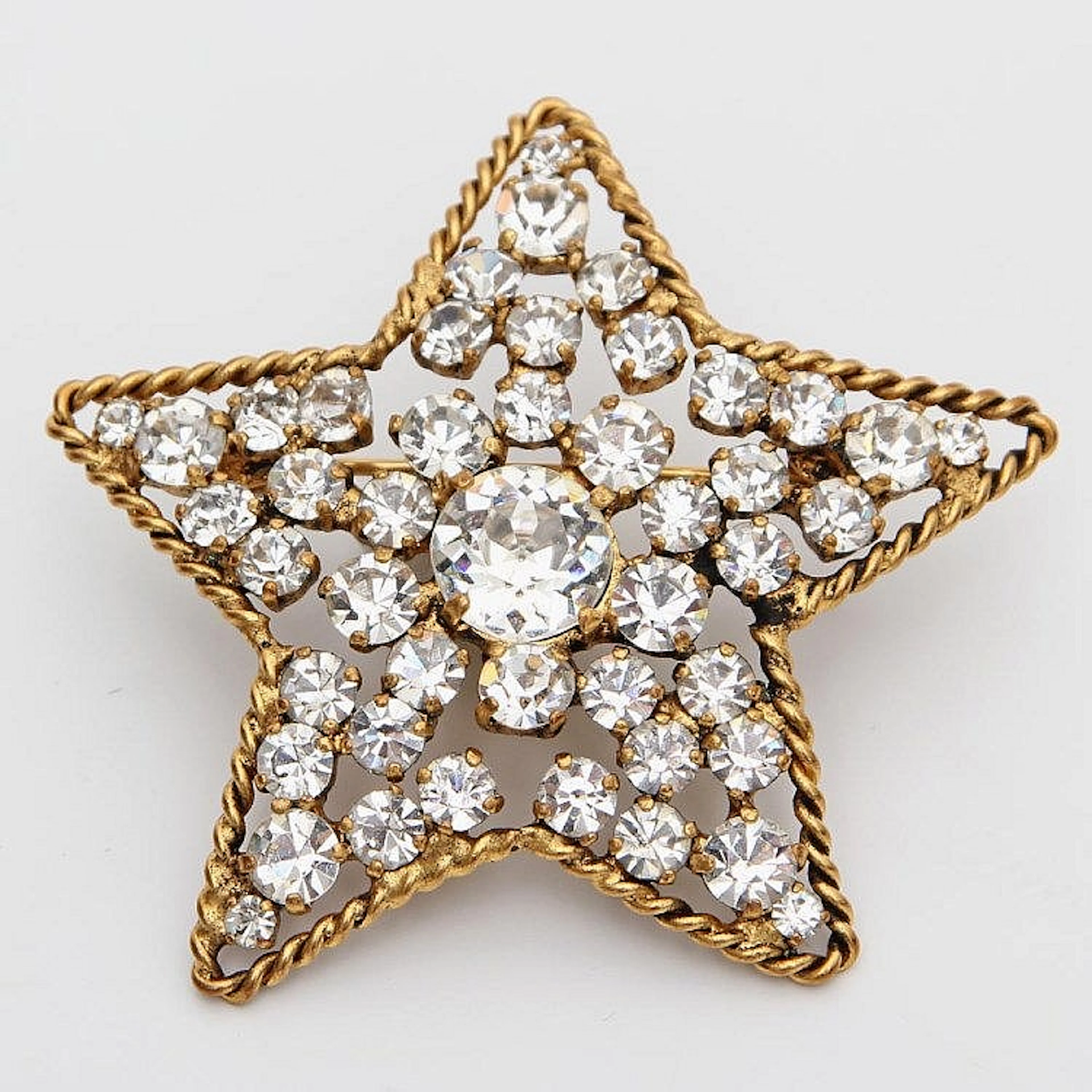 CHANEL VINTAGE edle Modeschmuck Brosche Koll. 1983.