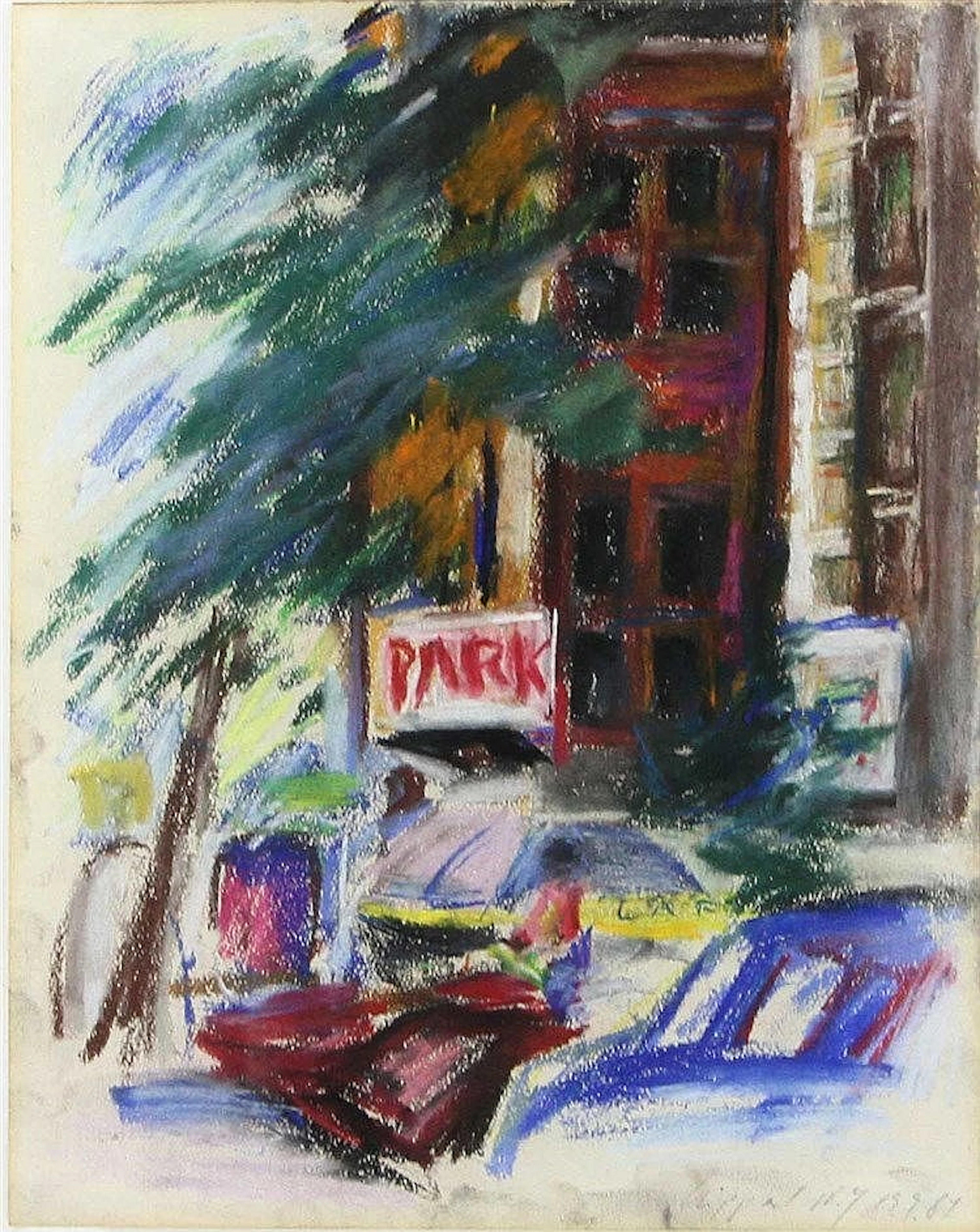 LEIPPERT, JÜRGEN (geb. 1944): Straßenszene, 1984(9 ?),