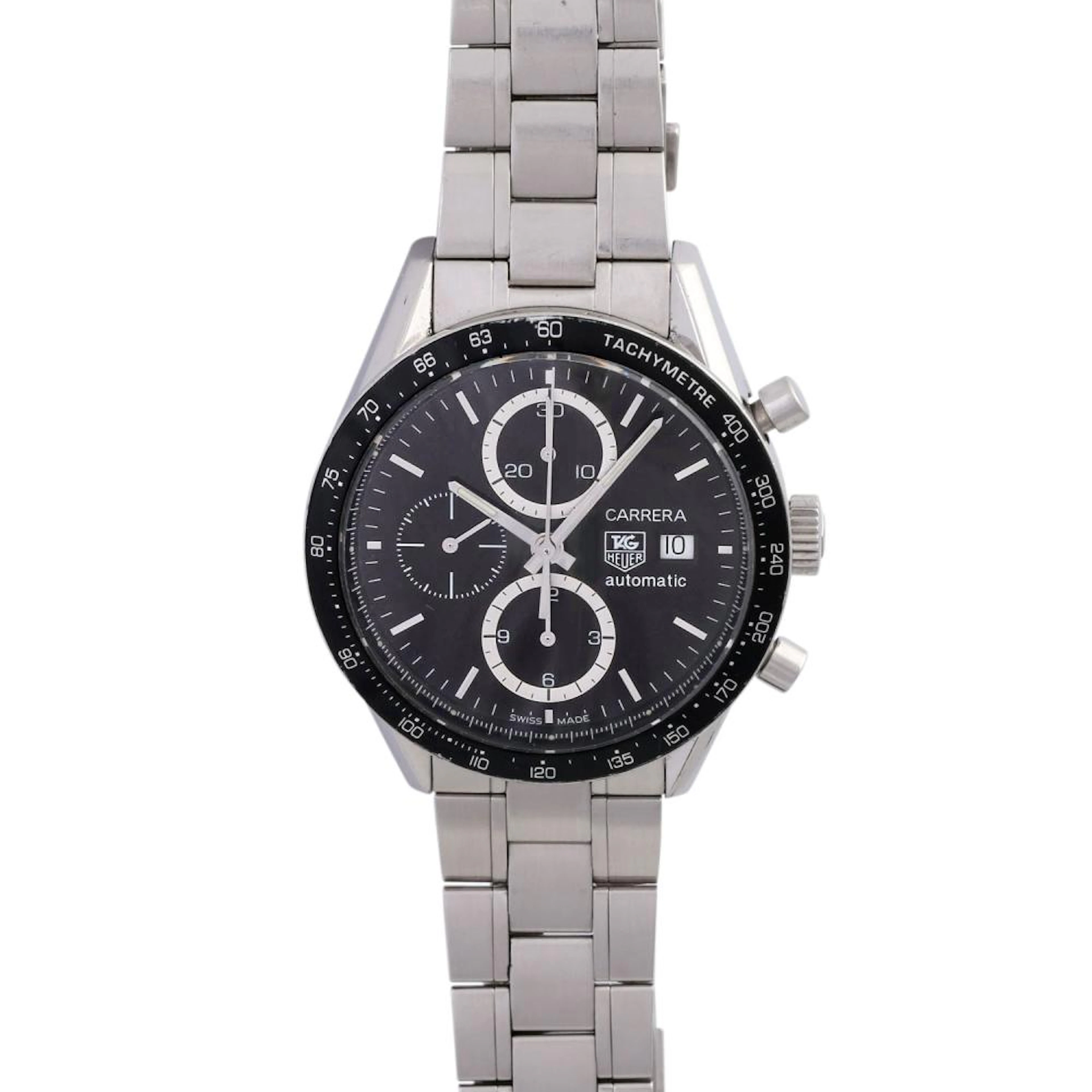 TAG HEUER Carrera Chronograph Herrenuhr, Ref. CV 2010. Edelstahl.
