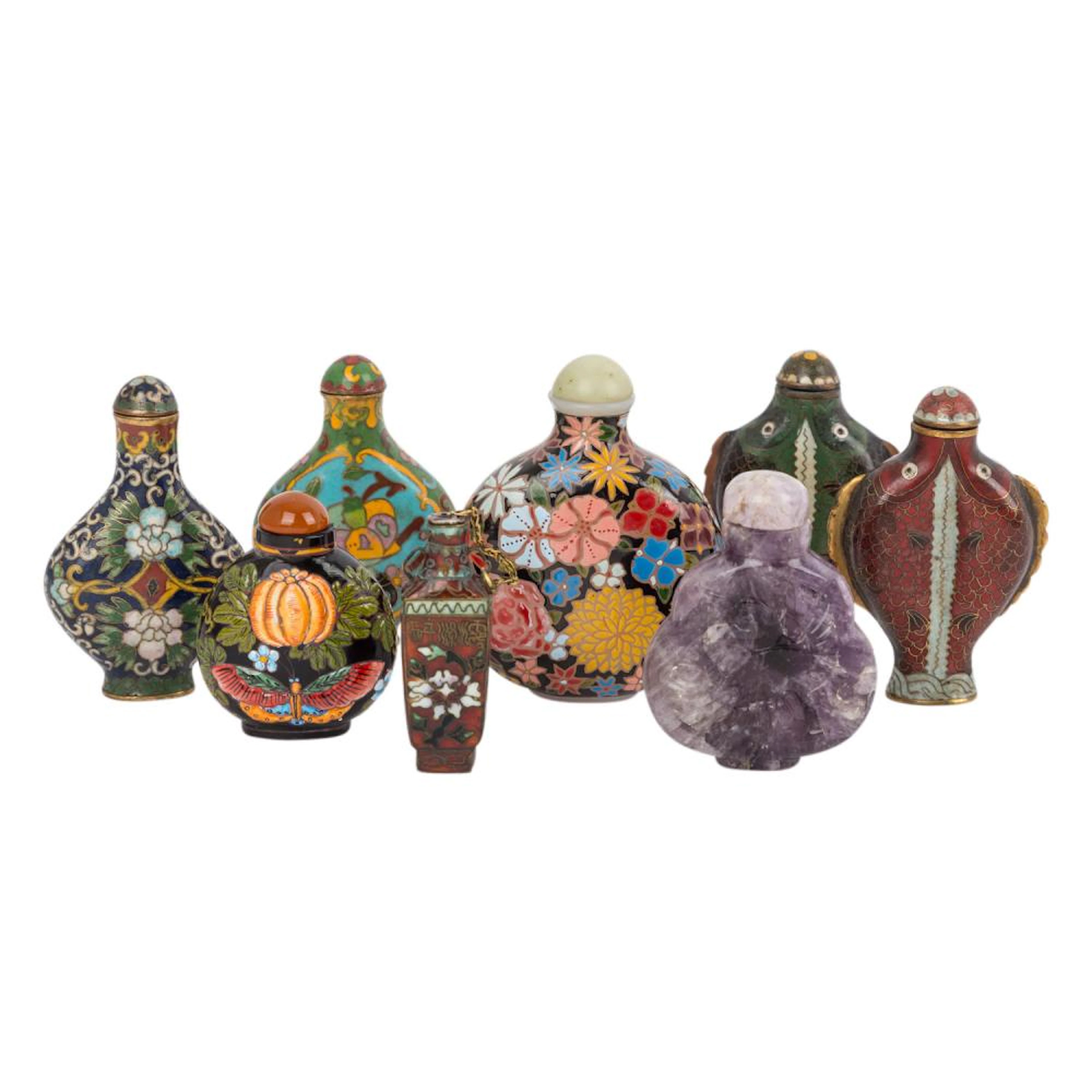 Acht snuff bottle. CHINA, 19./20. Jh..
