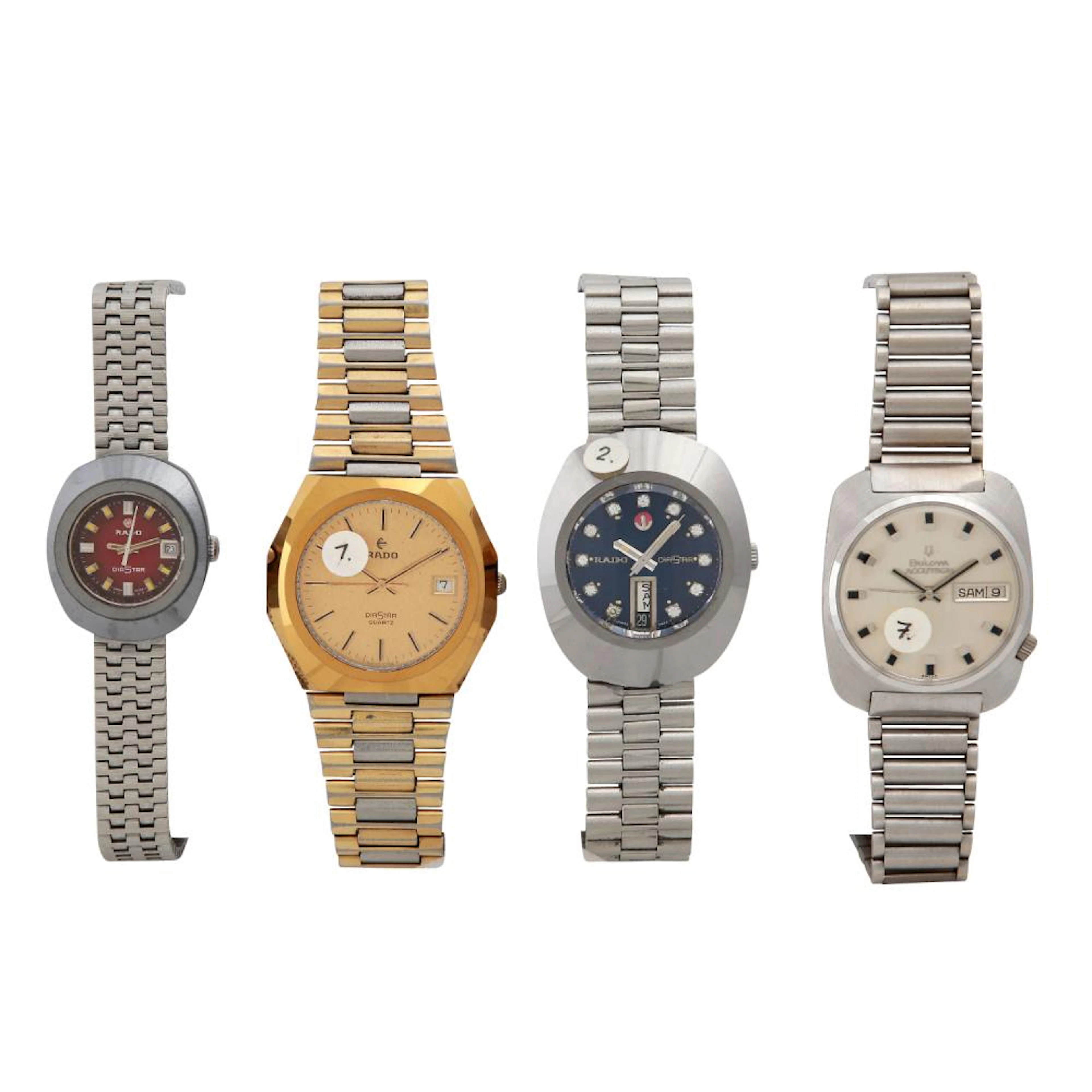 KONVOLUT: 4 Uhren (3x RADO & 1x BULOVA).