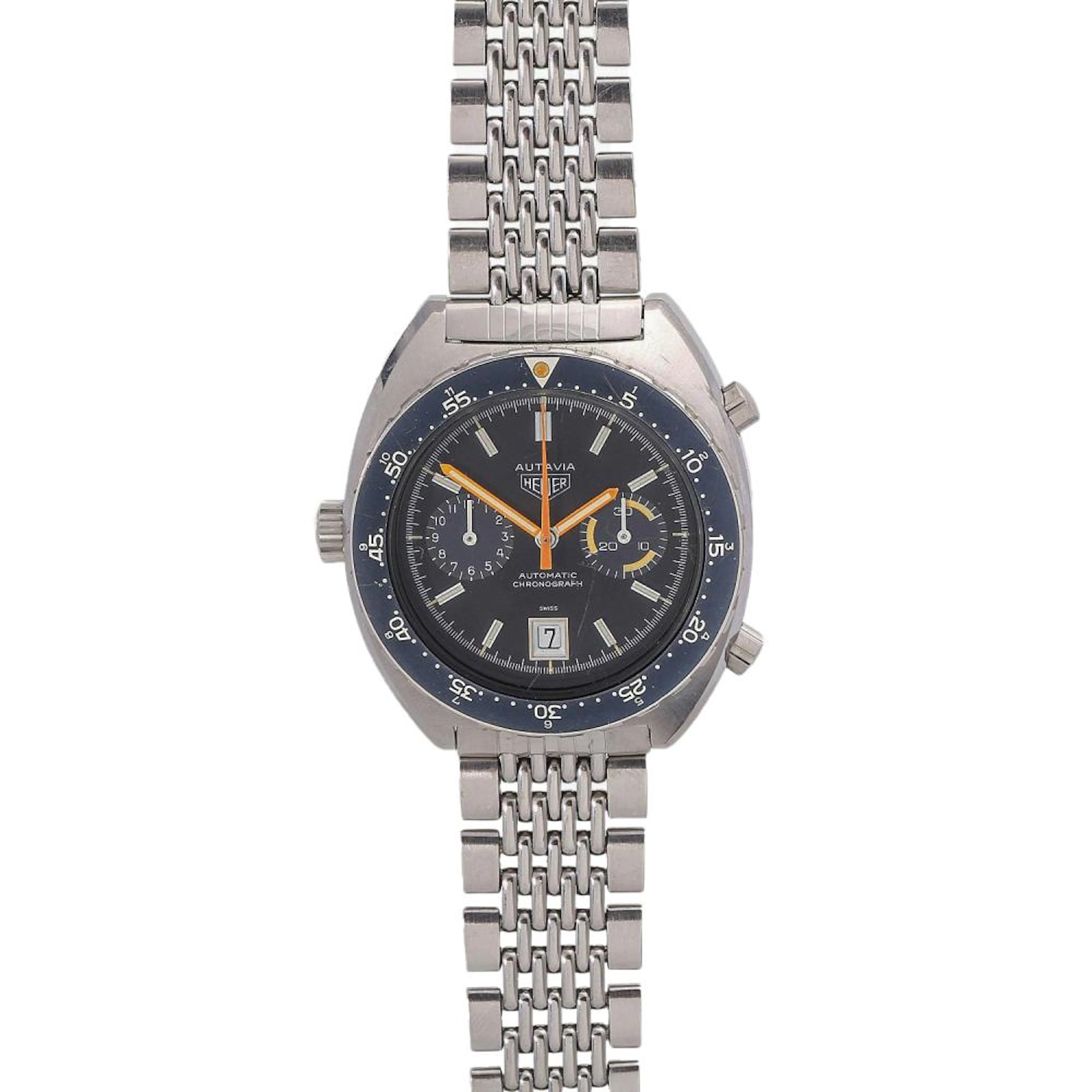 HEUER Autavia Orange Boy Chronograph Herrenuhr, Ref. 11630.