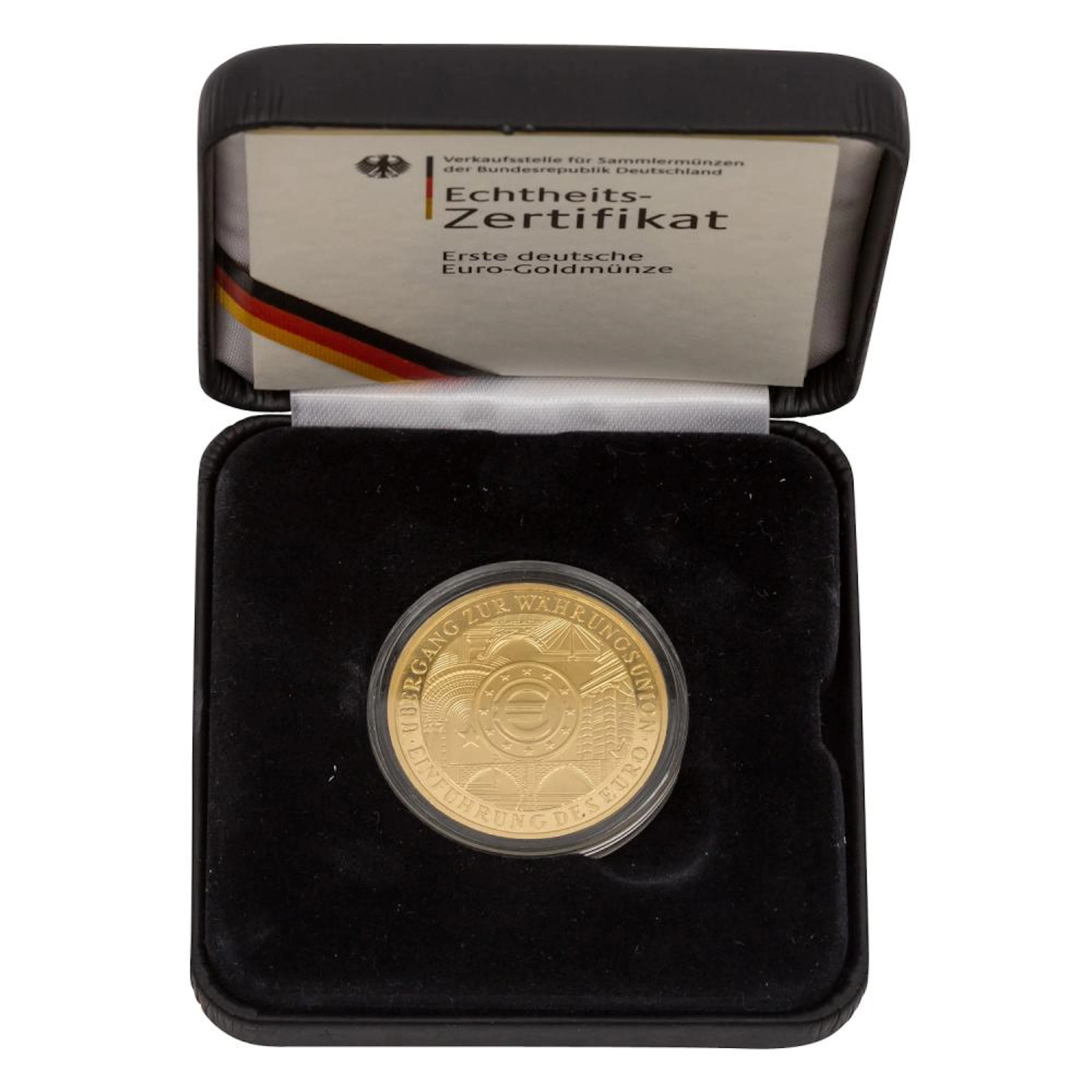 BRD/GOLD - Seltene 200 Euro 2002 J Währungsunion