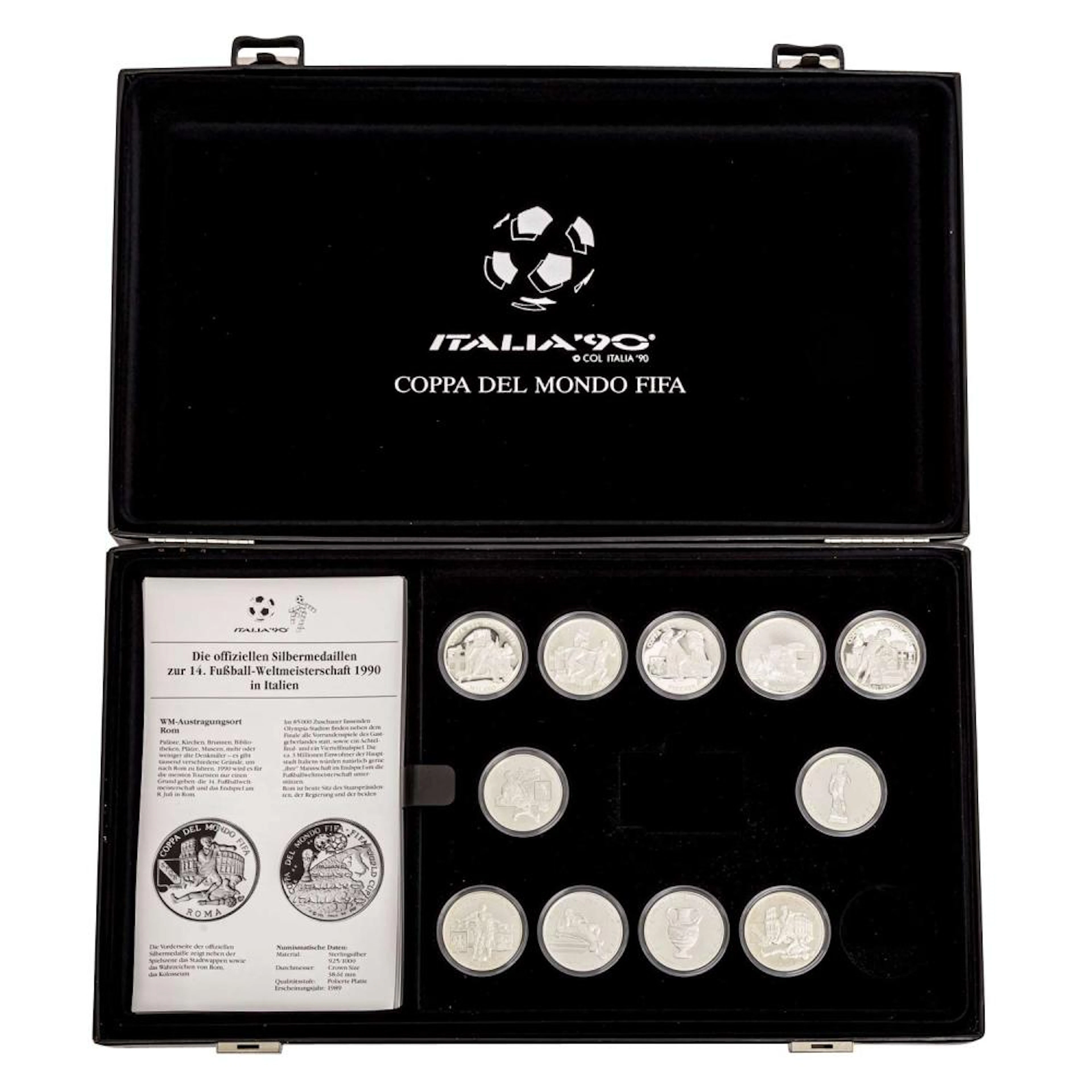 SILBER - Medaillen Fußball WM 1990 Italien,