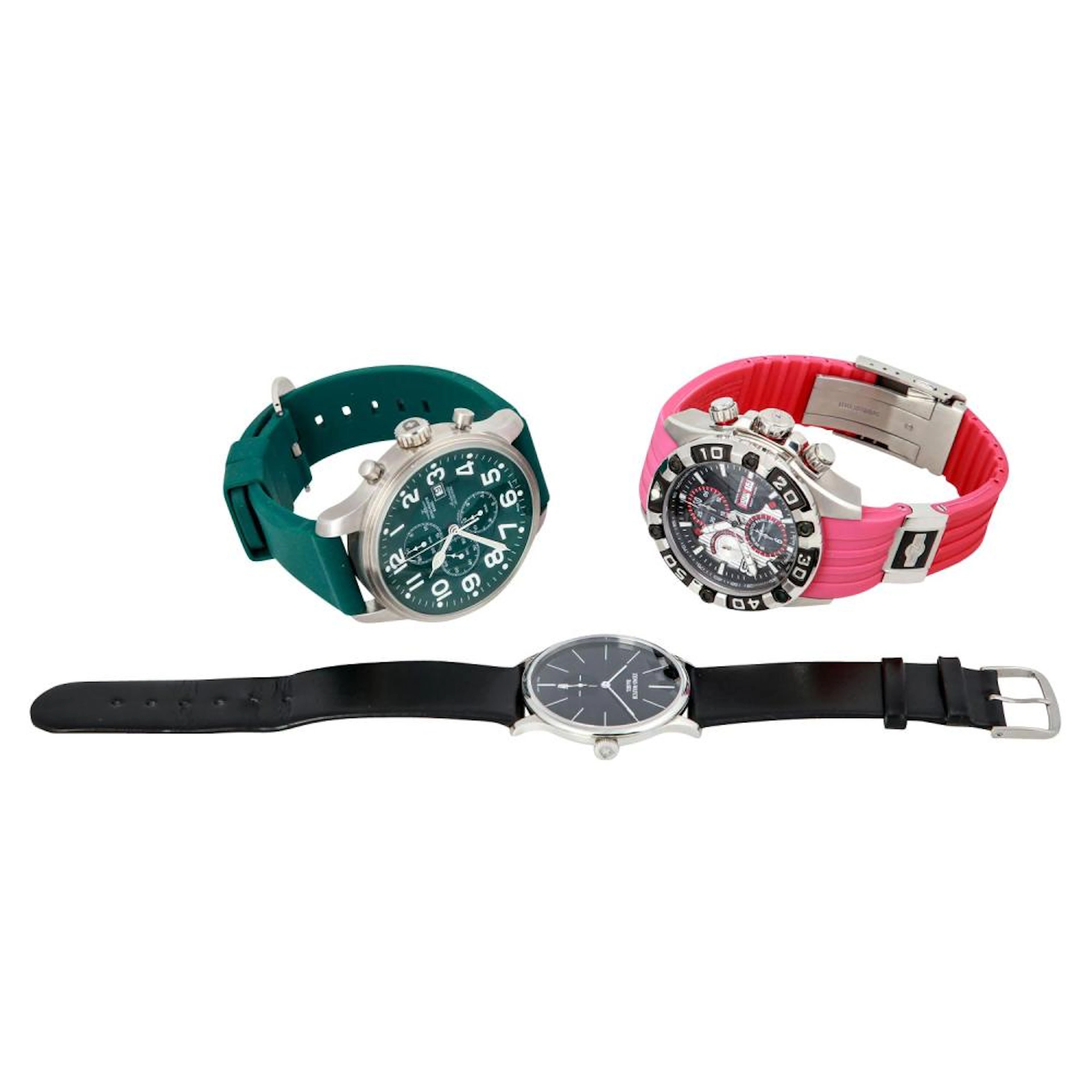 KONVOLUT 3x Zeno-Watch. Herrenuhren.