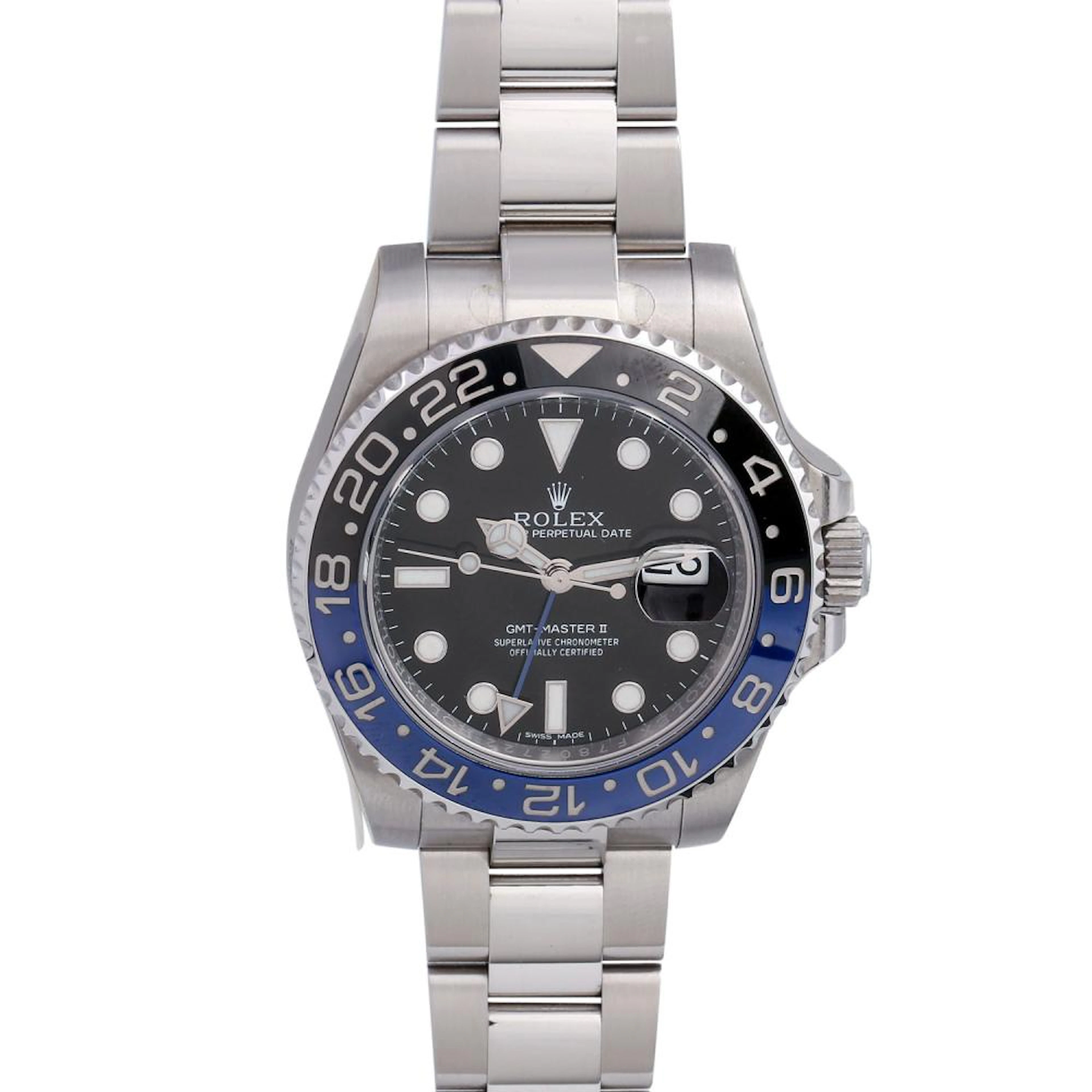 ROLEX GMT-Master II "Batman", Ref. 116710BLNR. Herrenuhr.