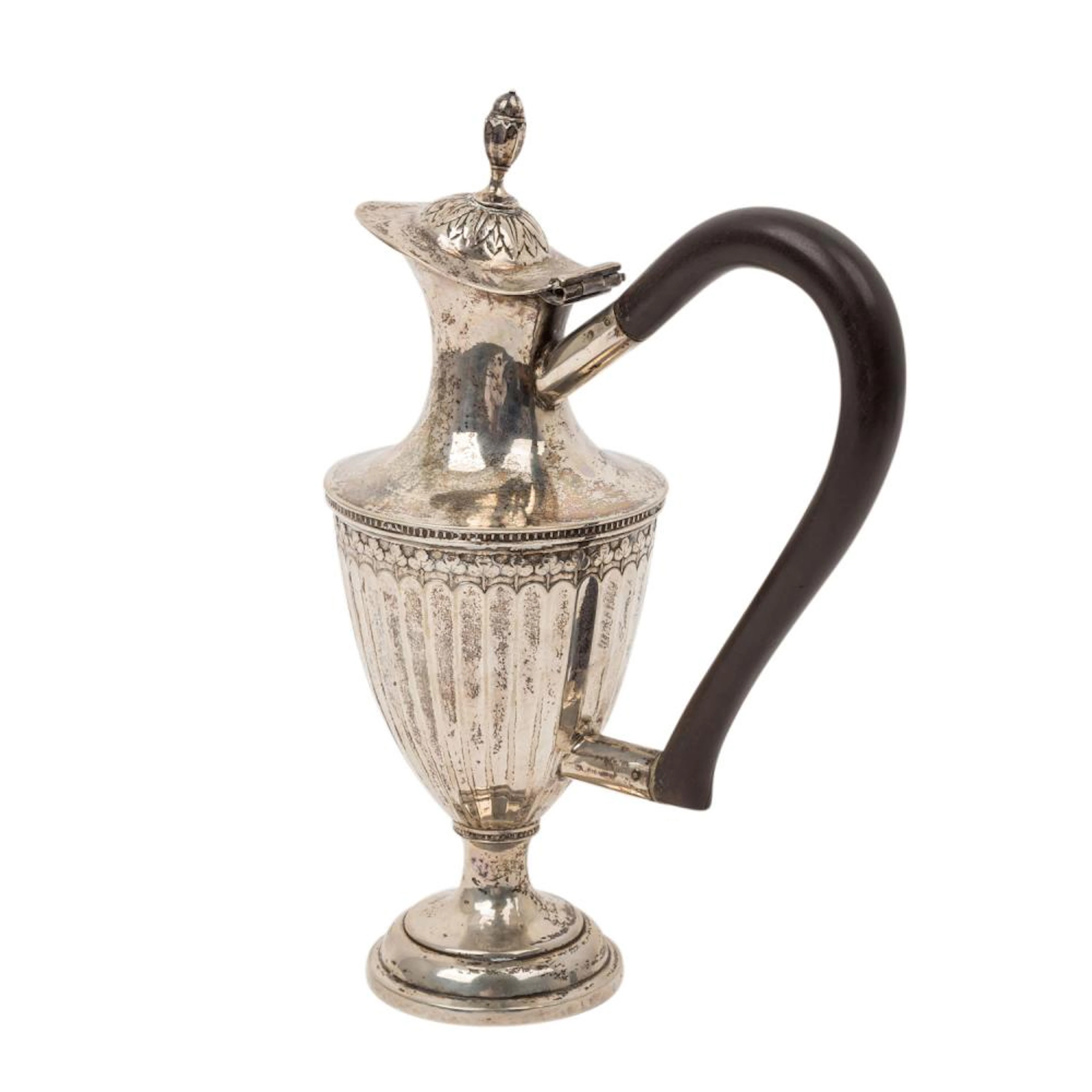 AUGSBURG klassizistische Silberkanne in Empire Form, 1802,