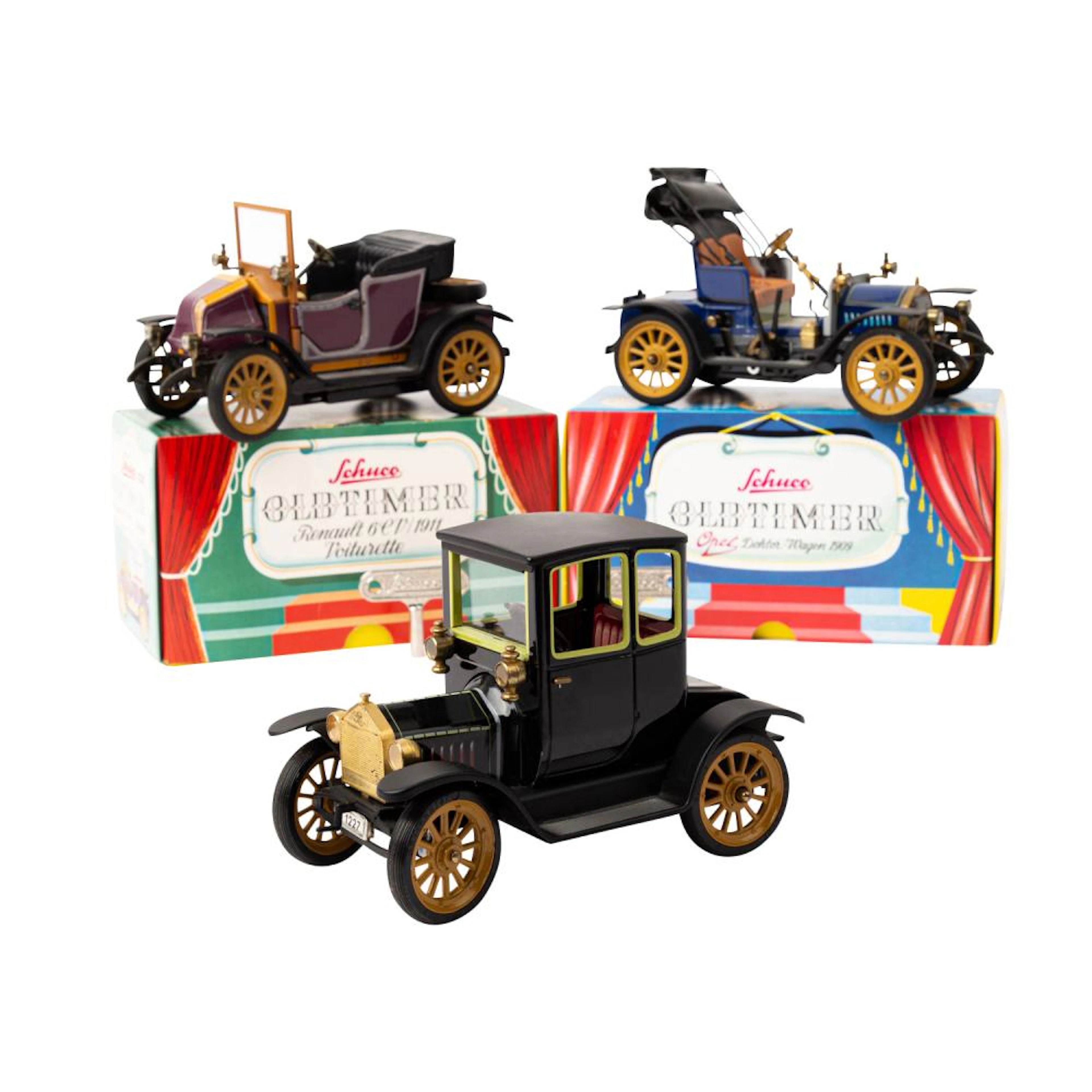 SCHUCO drei Oldtimer,