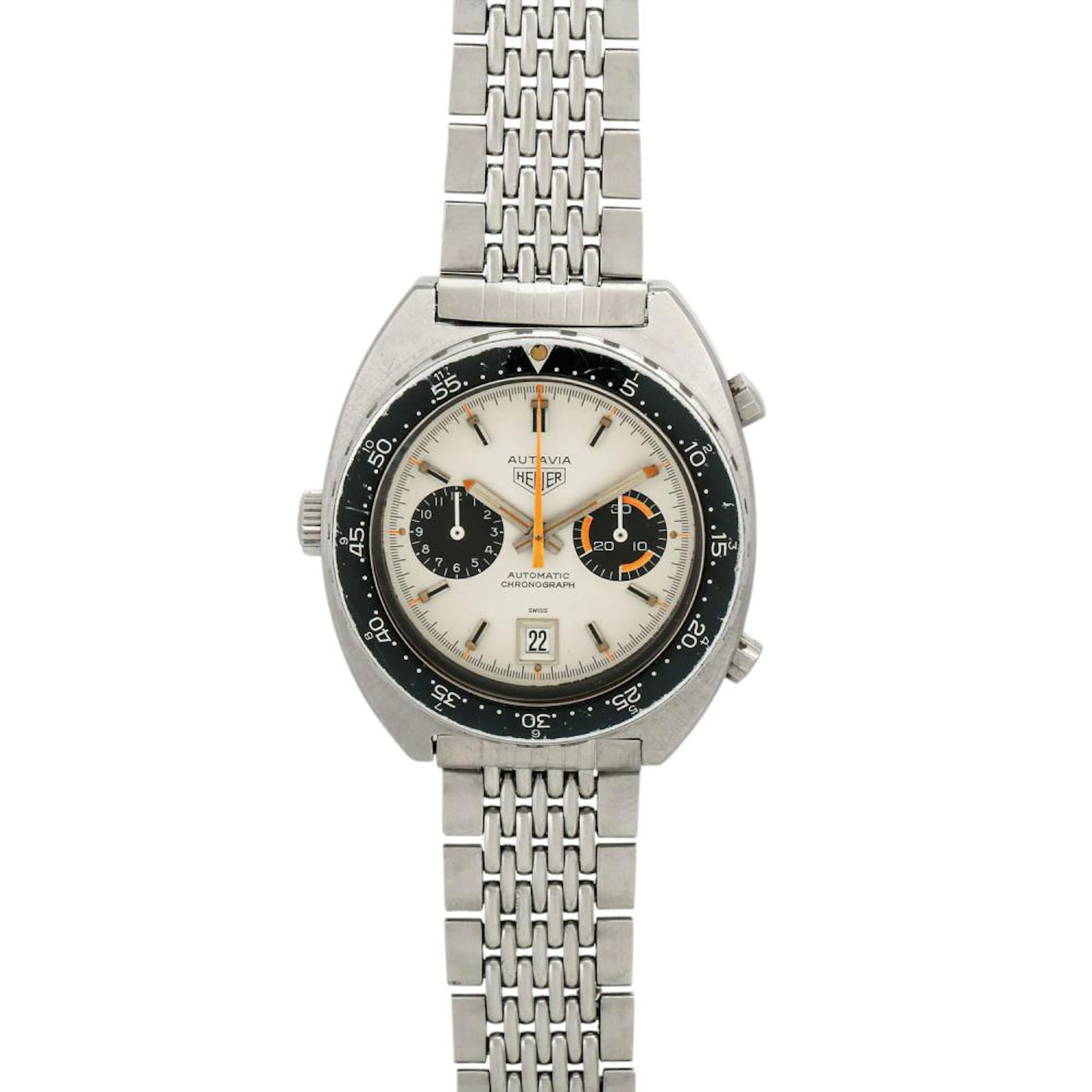 HEUER Autavia "Orange Boy", Ref. 11630. Herrenuhr.