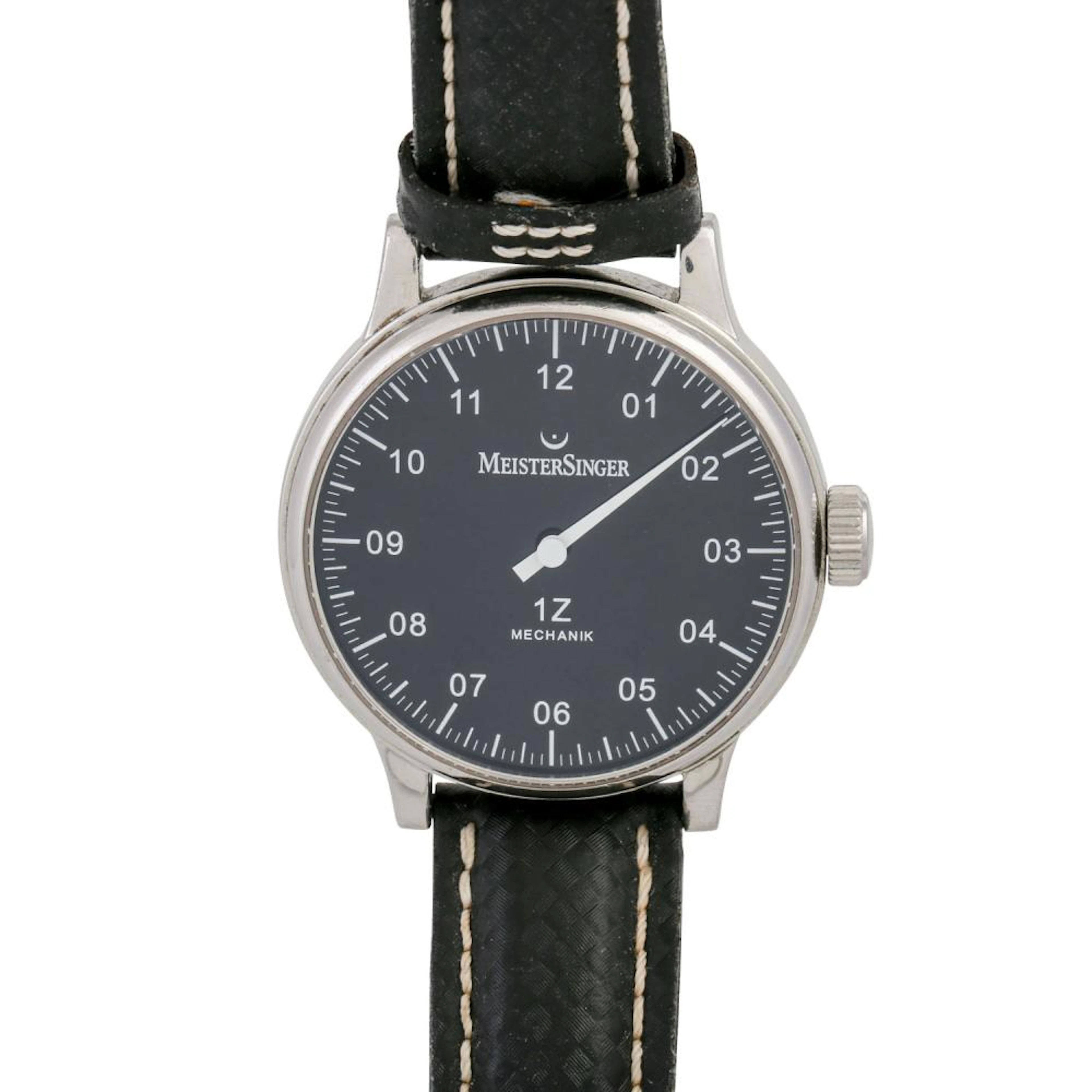 MEISTERSINGER Scrypto 1Z (1 Zeiger-Uhr), Ref. AM3.02S. Herrenuhr.
