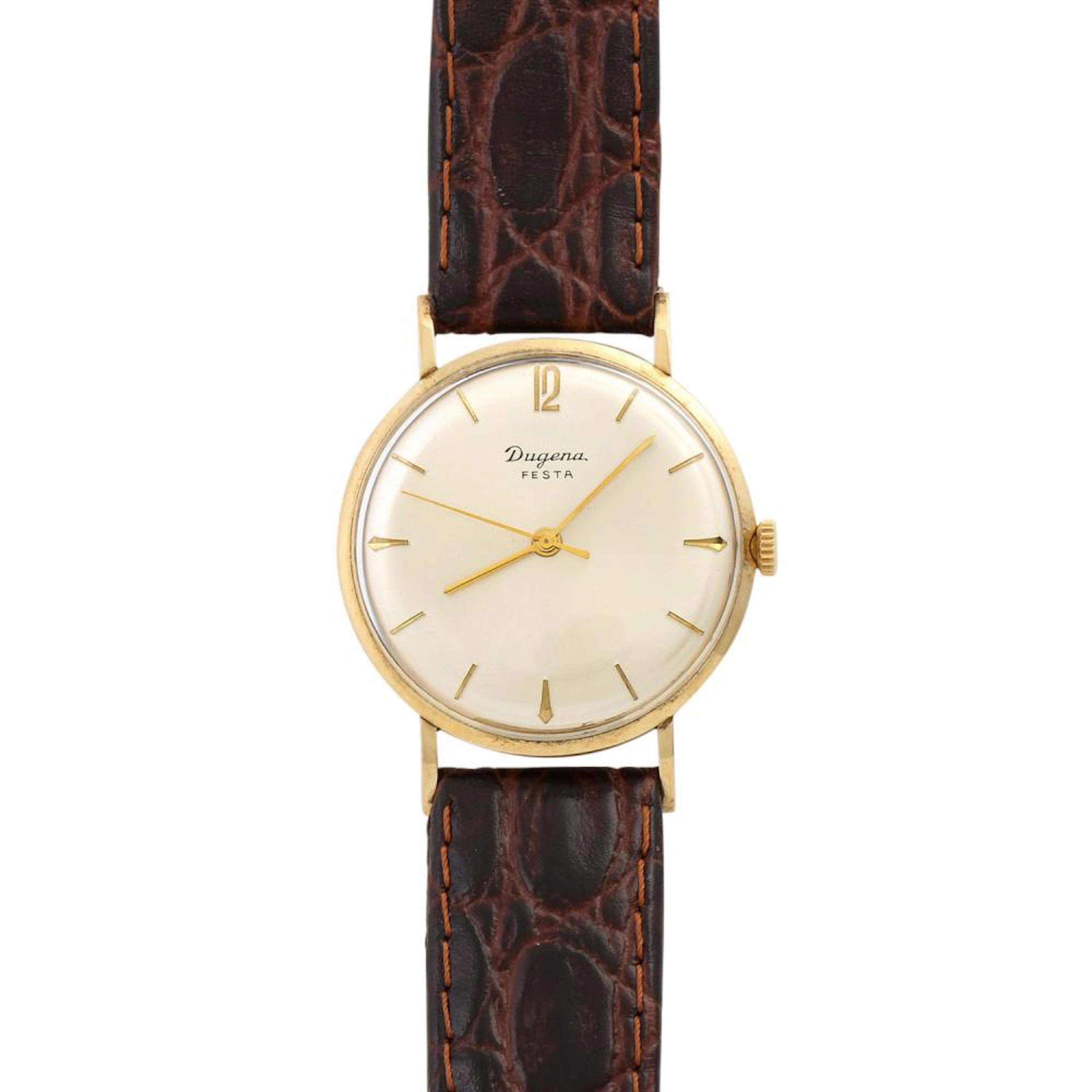 DUGENA Festa Vintage Herrenuhr. Ca. 1950/60er Jahre.