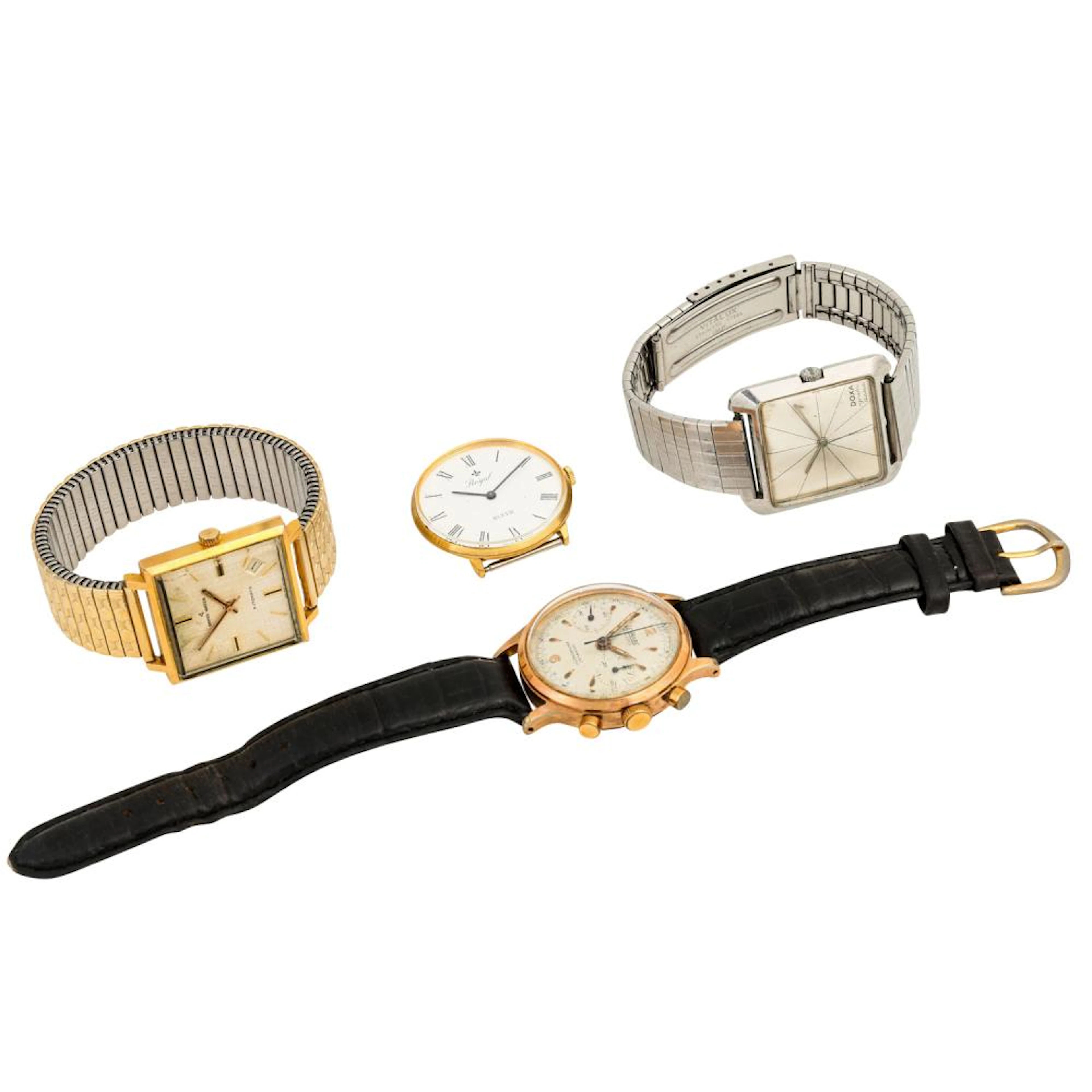 Konvolut 4 Uhren: 1x LePhare, 1x Doxa, 1x RepcoWatch und 1x Royal Buler.