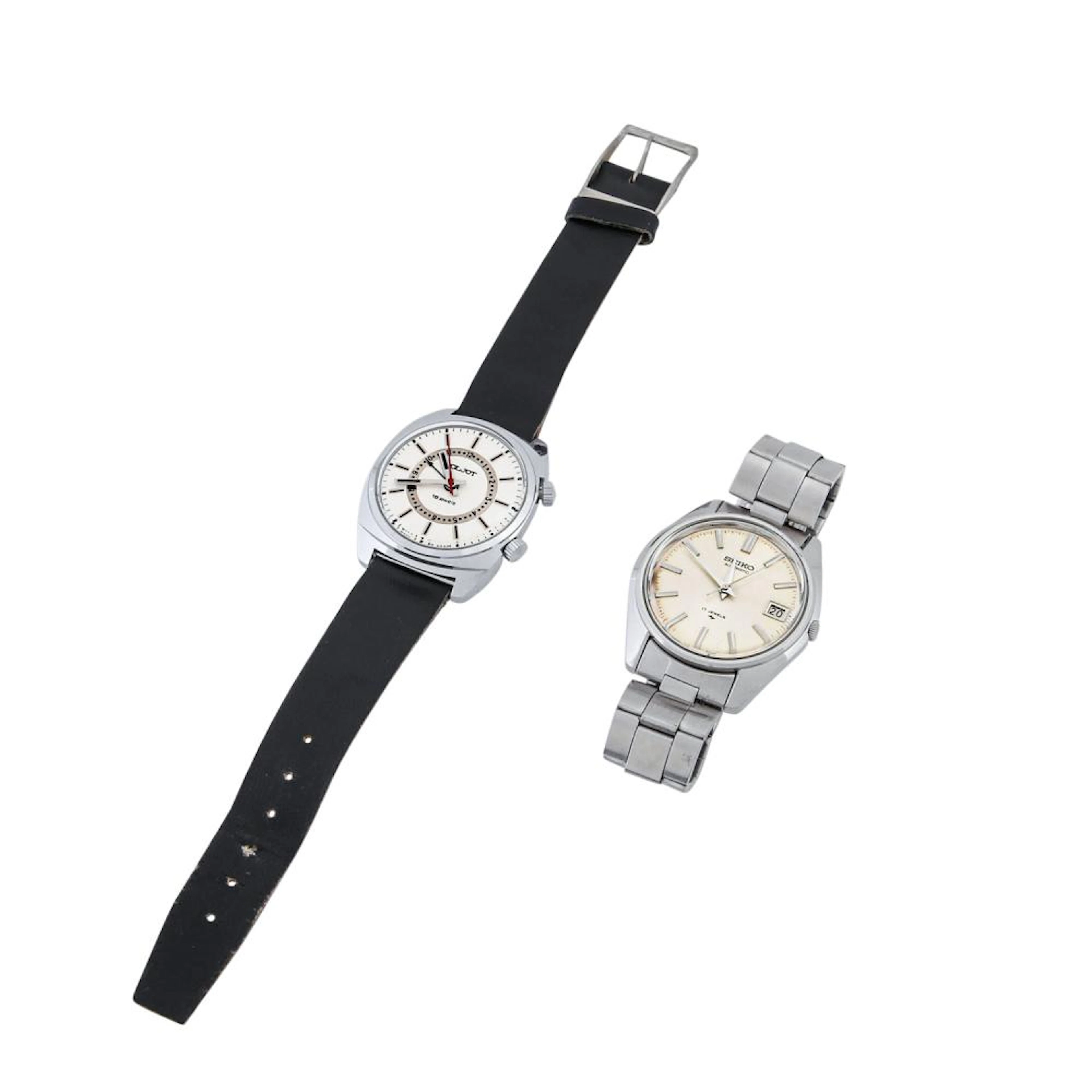 KONVOLUT Vintage Herren Uhren SEIKO und Poljot Alarm