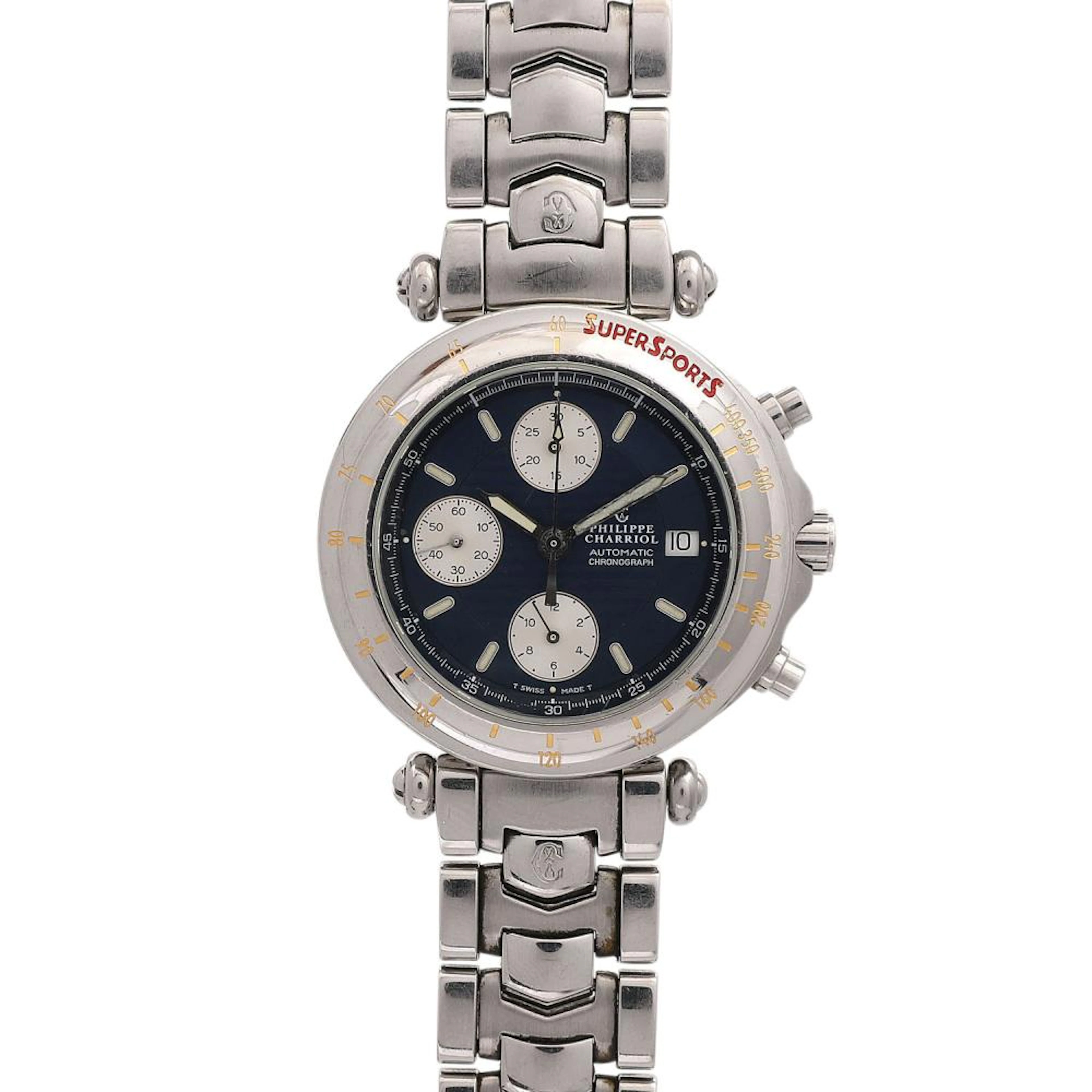 PHILIPPE CHARRIOL Chronograph Herrenuhr, Ref. 60.96.145, ca. 1990er Jahre.