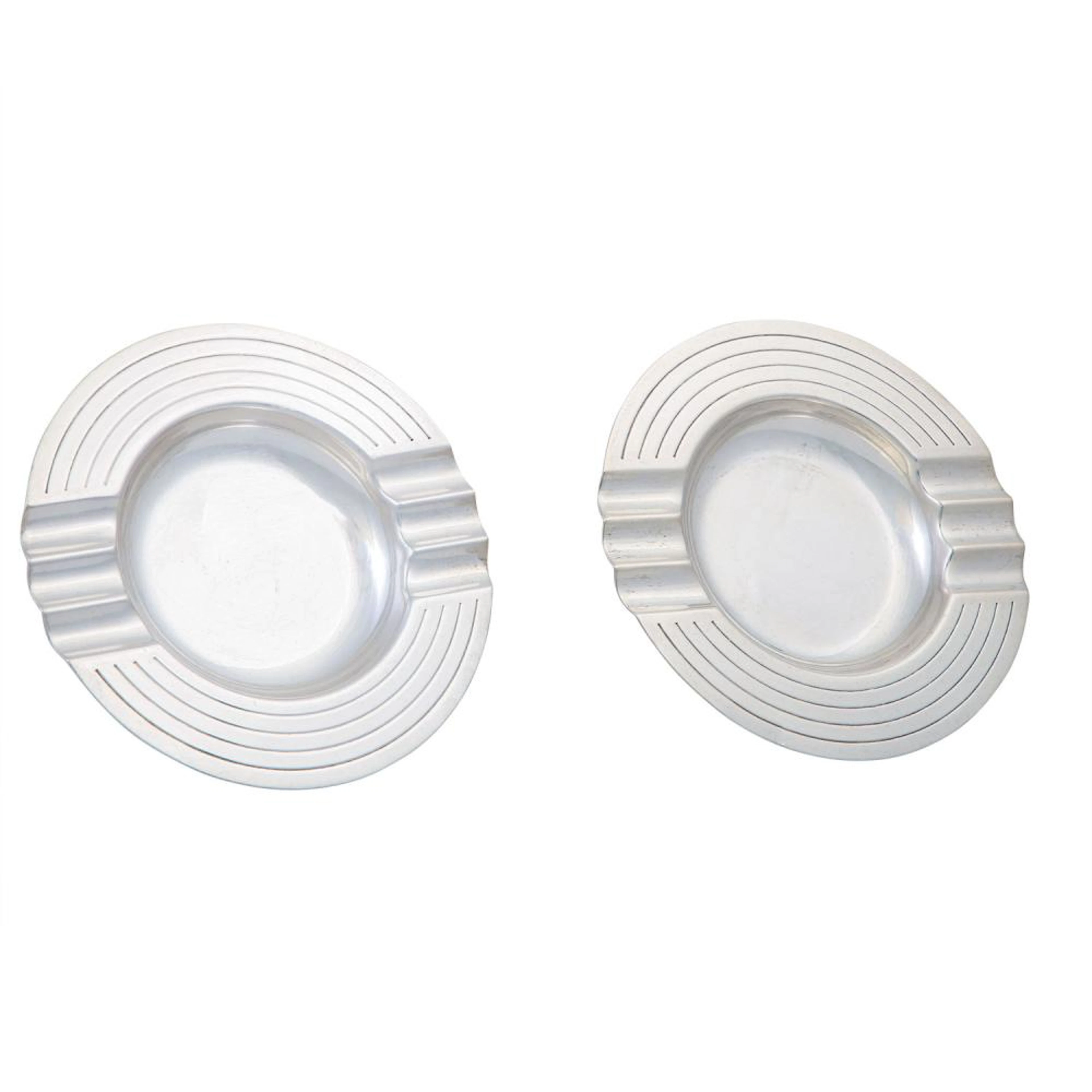 LONDON Paar Aschenbecher, 925 Silber, 20. Jh.