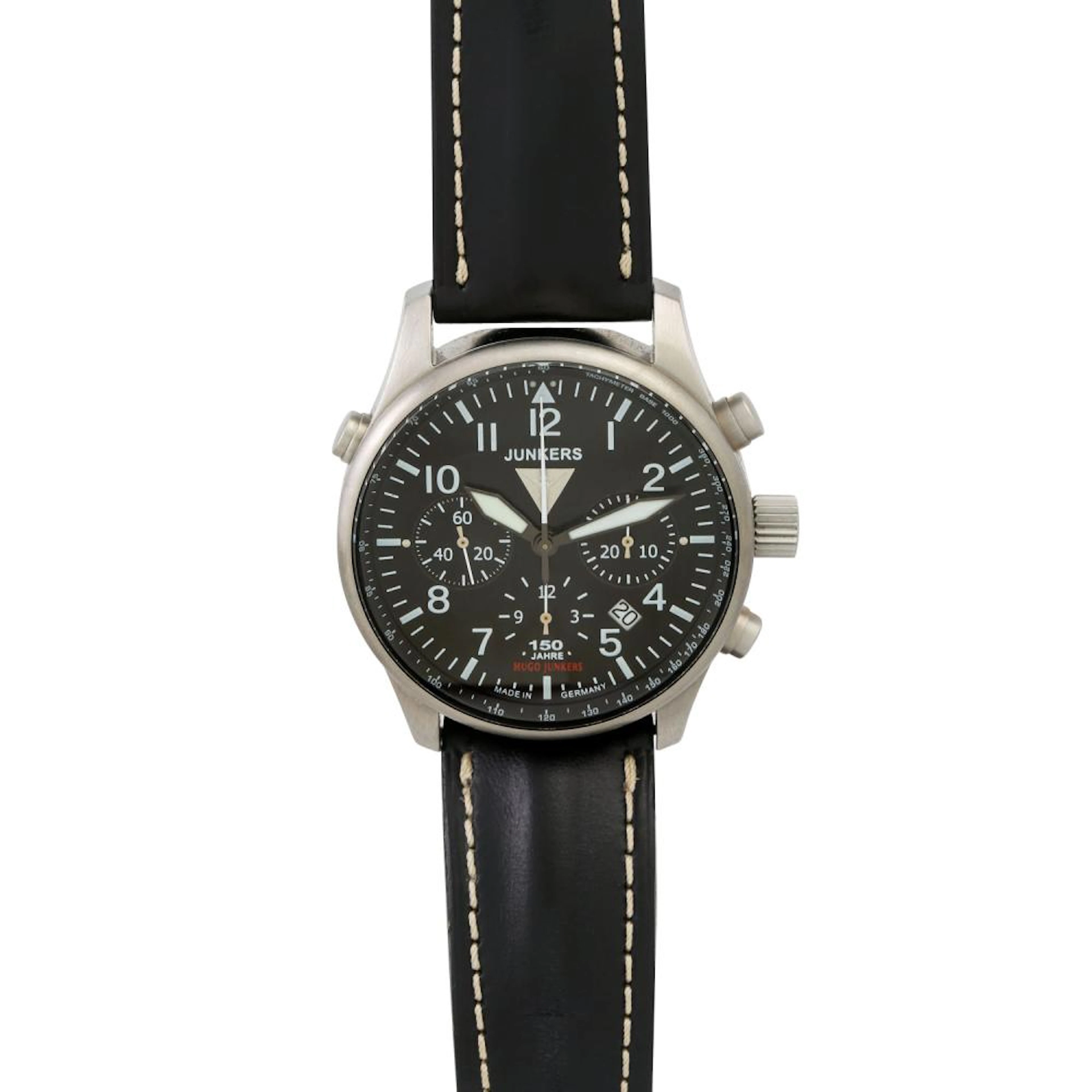 HUGO JUNKERS Chronograph Special Edition "150 Jahre", Ref. 6624-2. Herrenuhr.