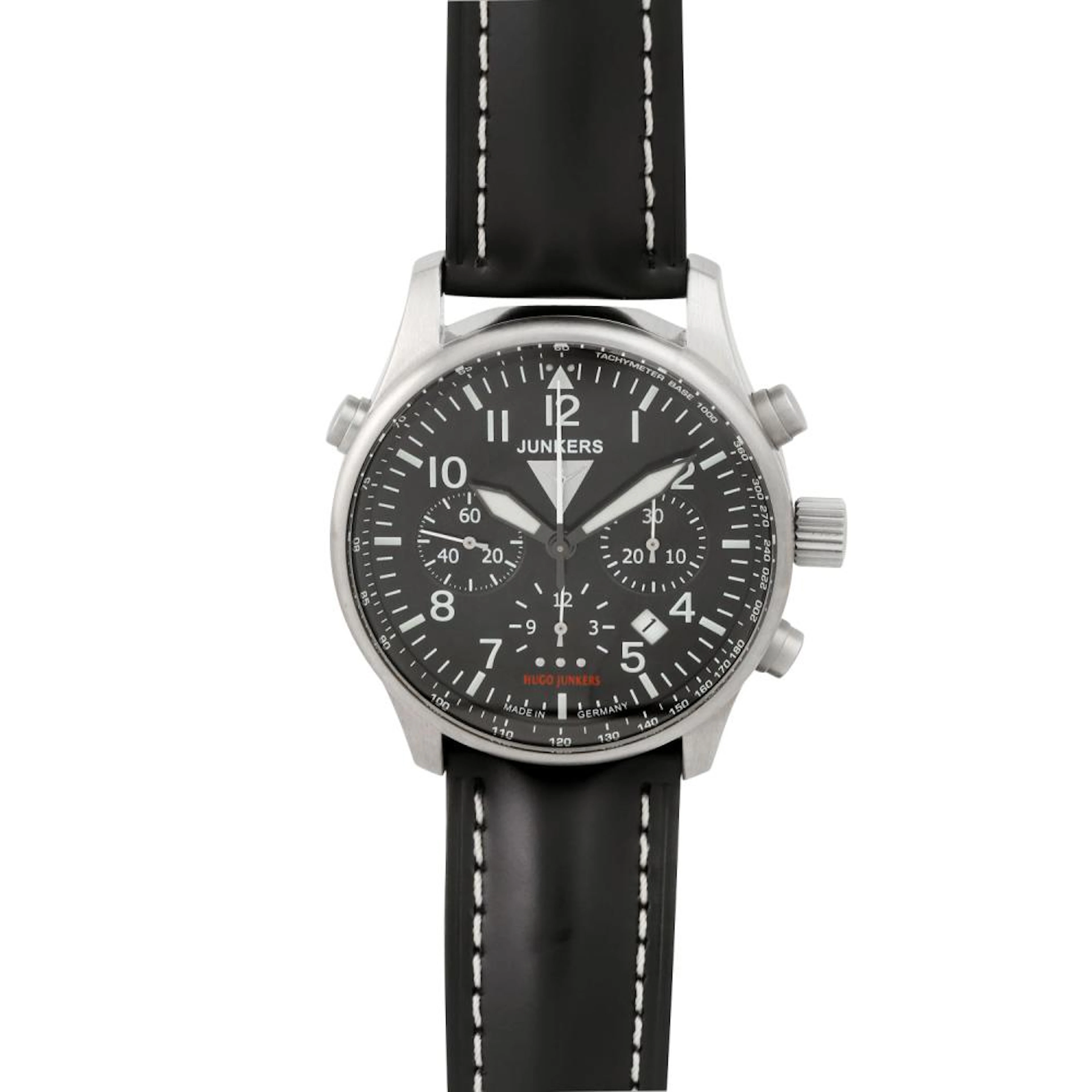 HUGO JUNKERS Chronograph, Ref. 6628-2. Herrenuhr.