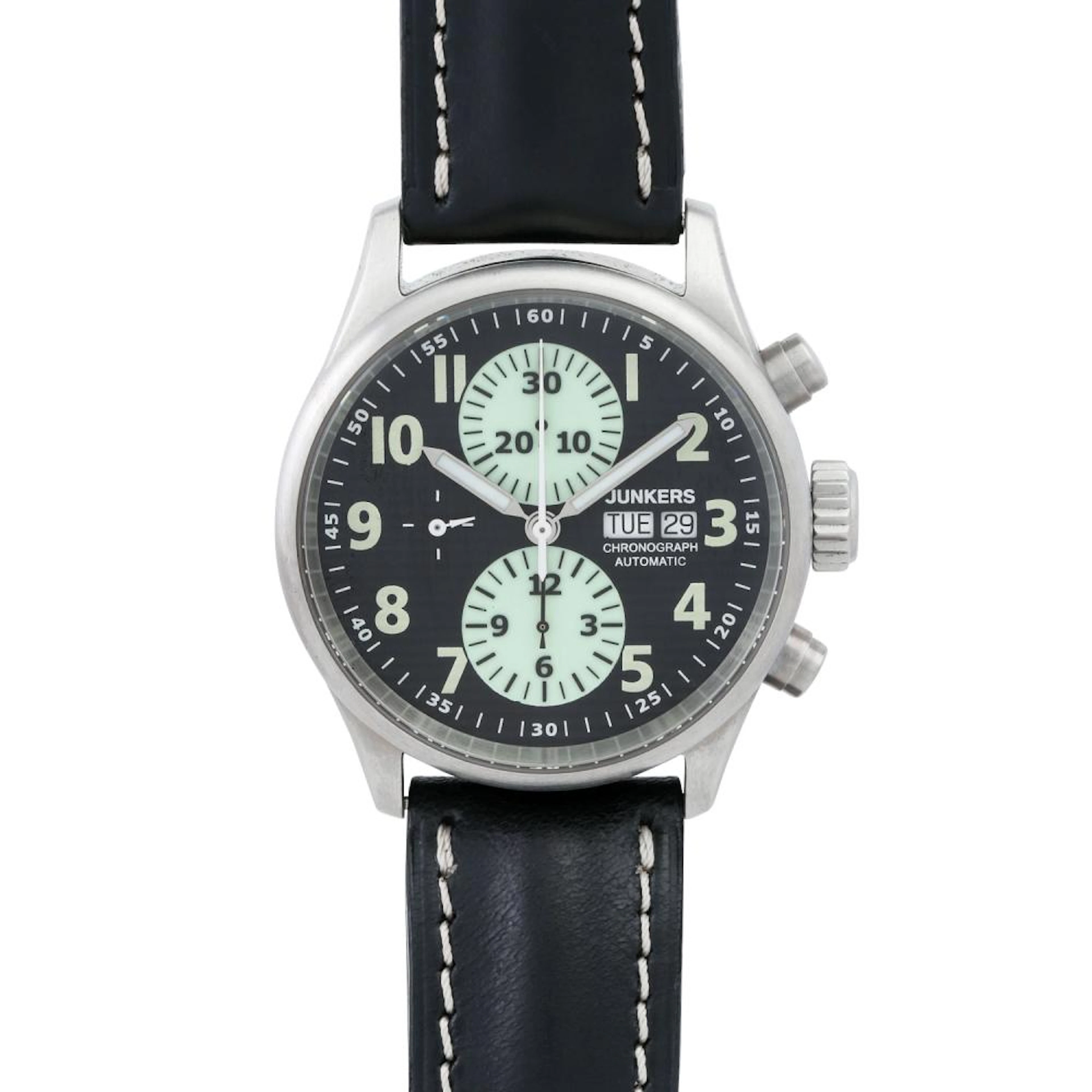 JUNKERS Cockpit Ju52 Chronograph "Lufthansa", Ref. 6224-2. Herrenuhr.