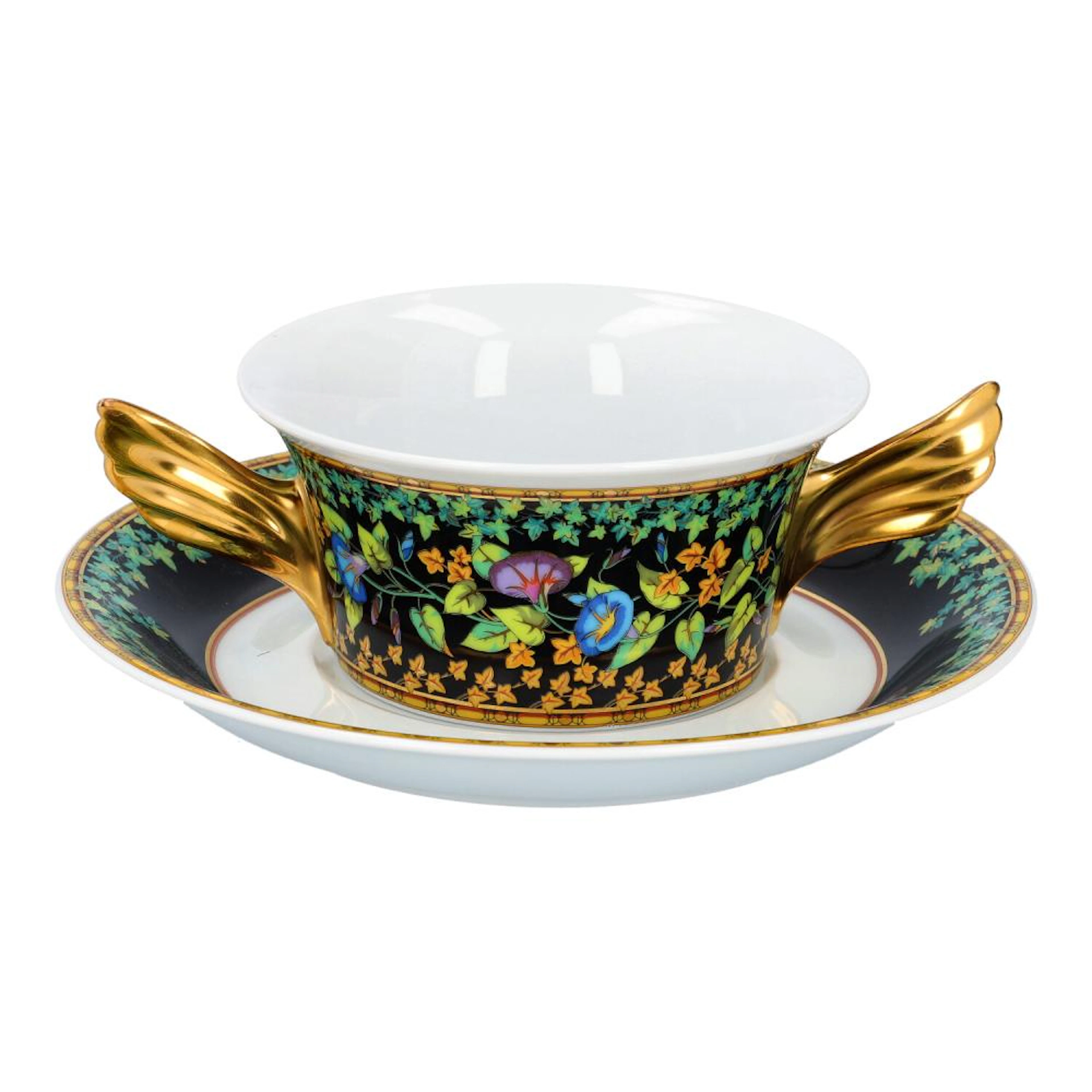 VERSACE x ROSENTHAL Suppentase "GOLD IVY".