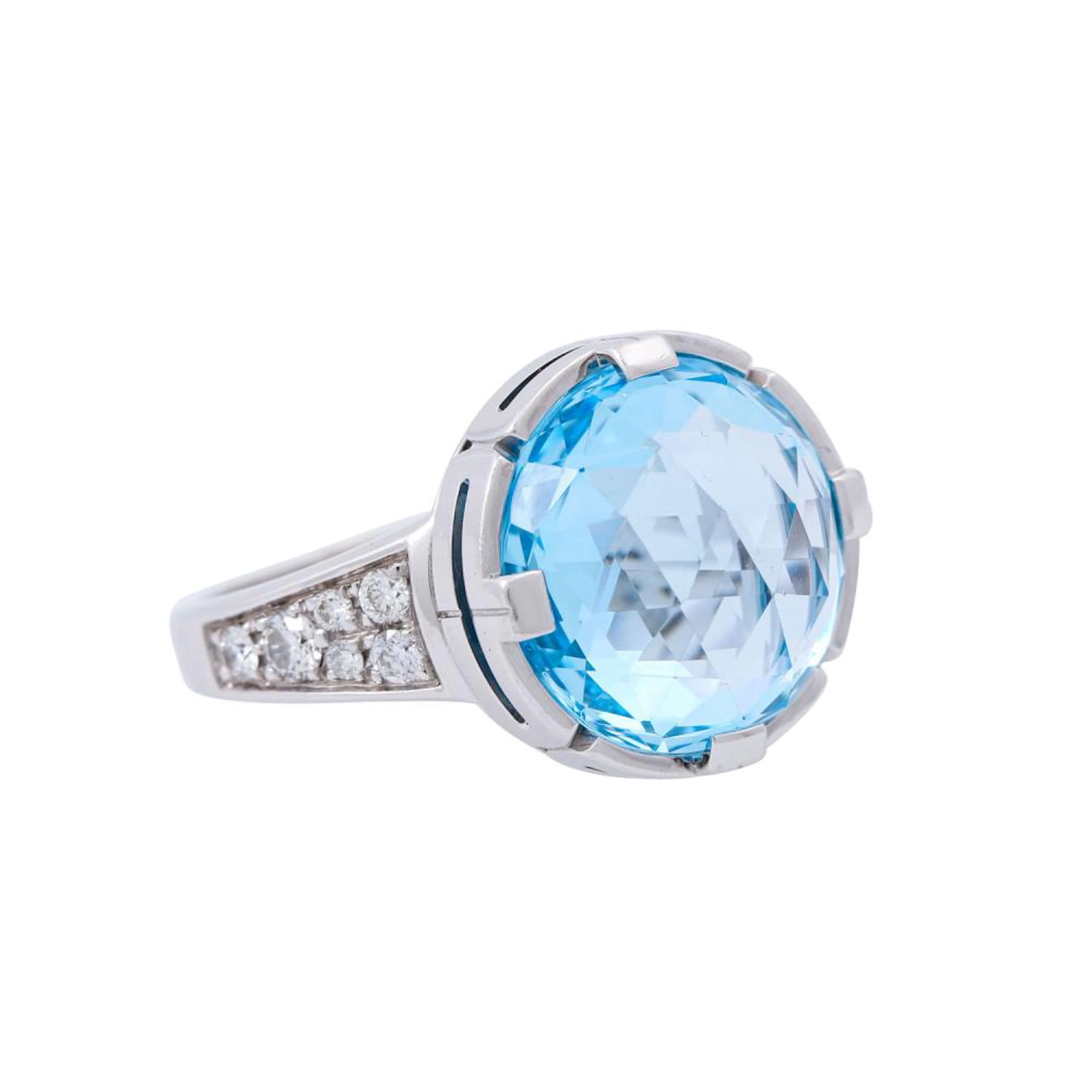 BULGARI Parentesi Ring mit Blautopas und