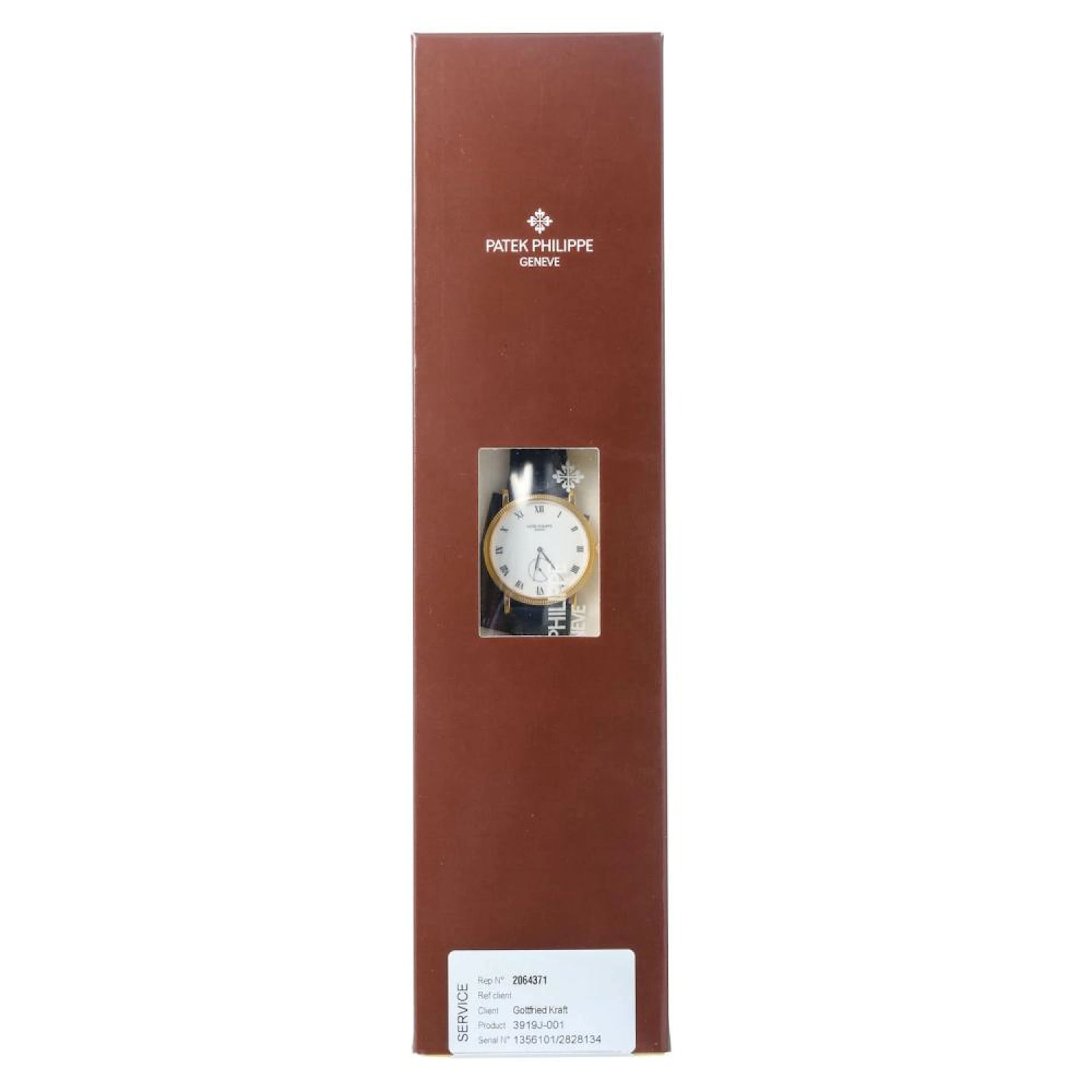 PATEK PHILIPPE Vintage Calatrava "Clous de Paris", Ref. 3919J-001. Armbanduhr.