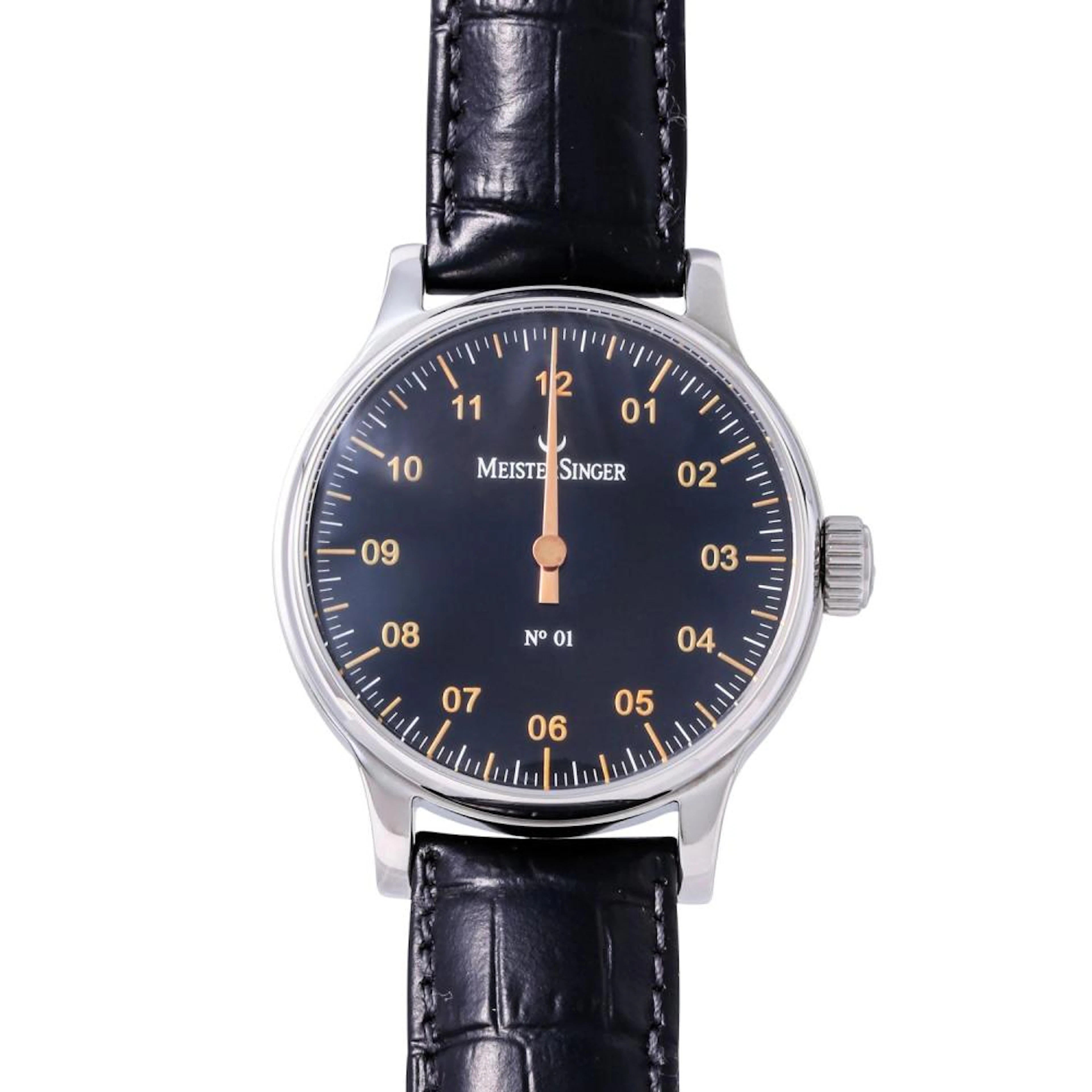MEISTERSINGER Einzeigeruhr No. 1, Ref, BM304. Herrenuhr.