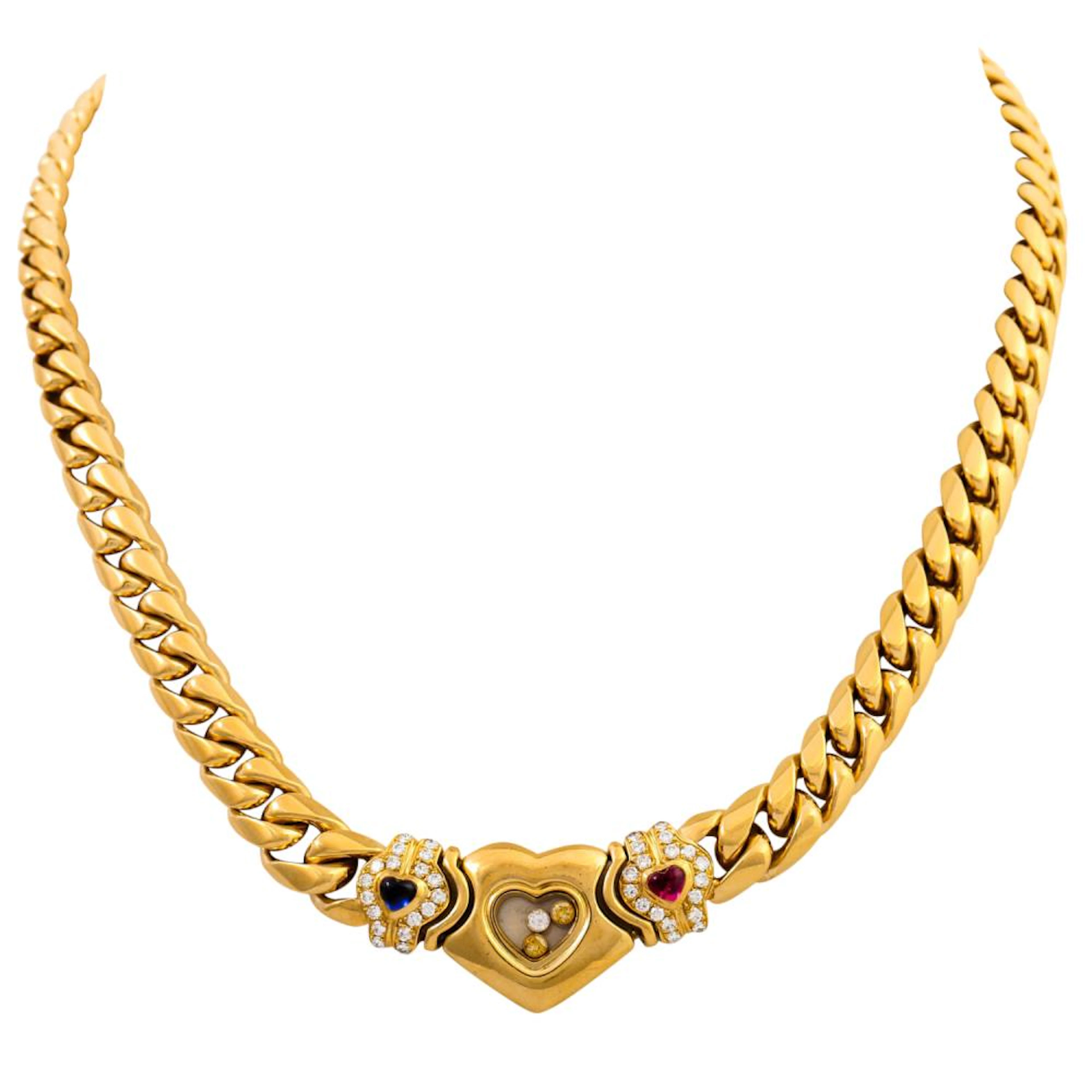 CHOPARD Collier "Happy Diamonds" mit Brillanten zus. ca. 0,74 ct,