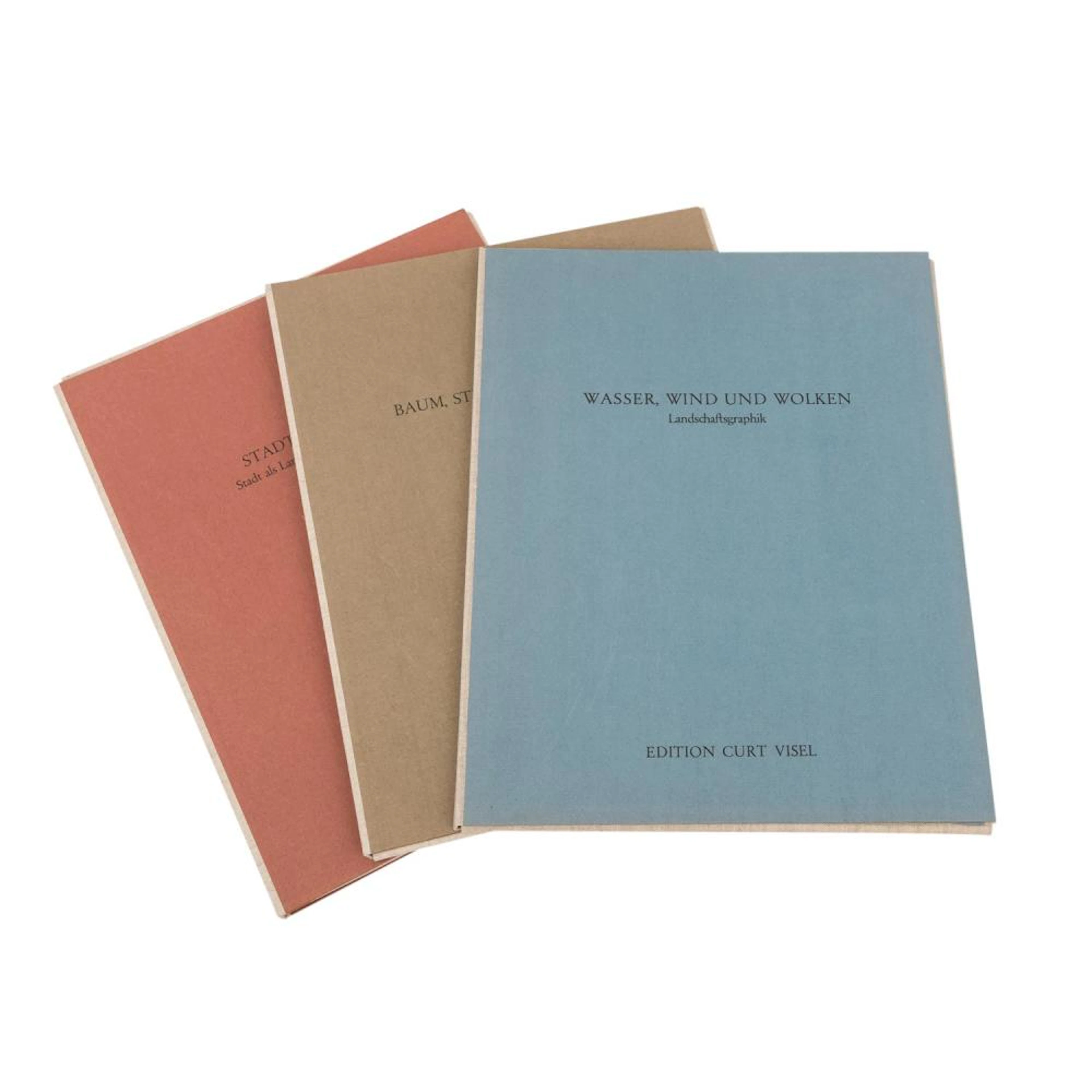 3 Graphik-Mappen der Edition Curt Visel, Memmingen 1975 und 1976: