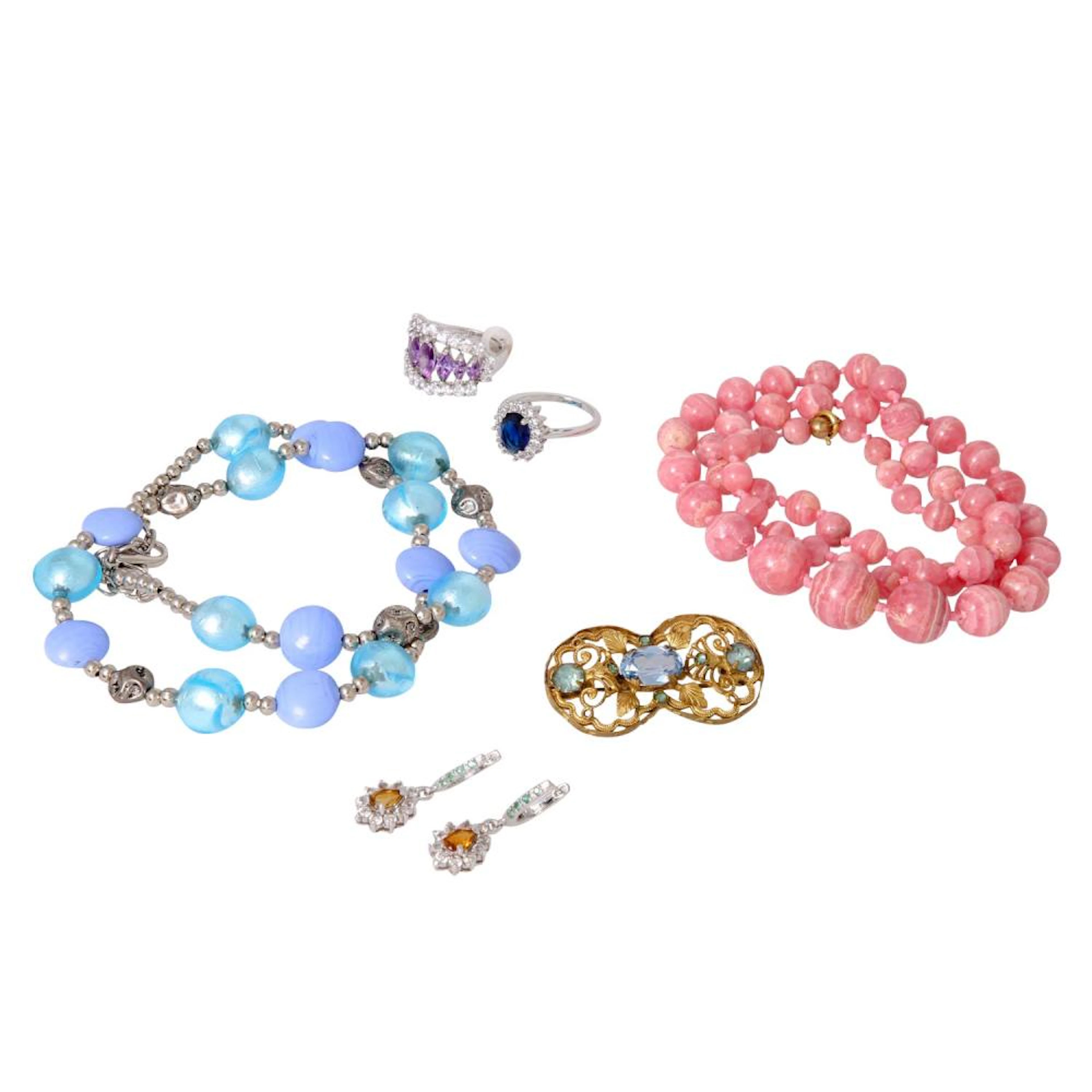 6-teiliges Konvolut Modeschmuck,