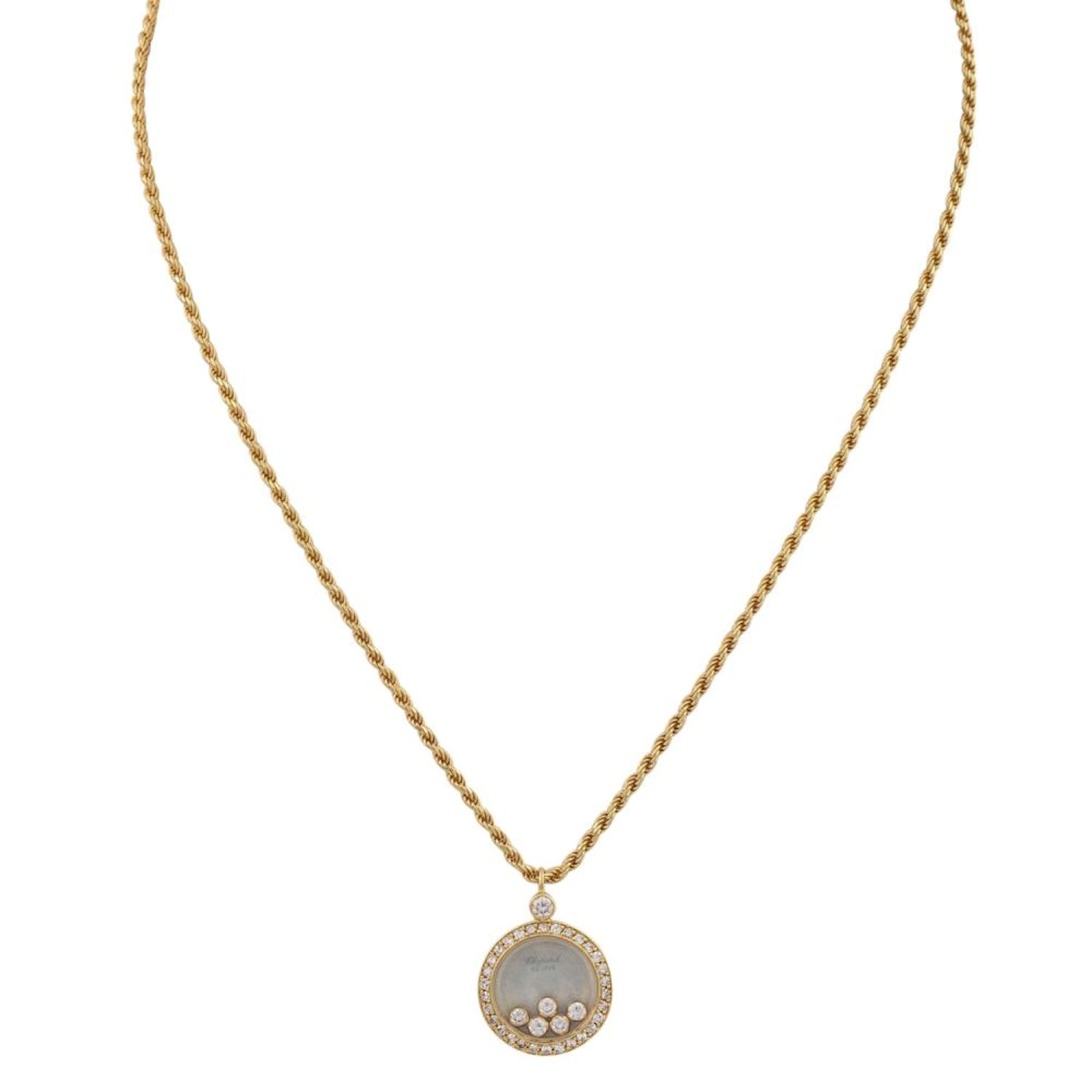 CHOPARD Collier "Happy Diamonds" 36 Diamanten von zus. 0,66 ct,