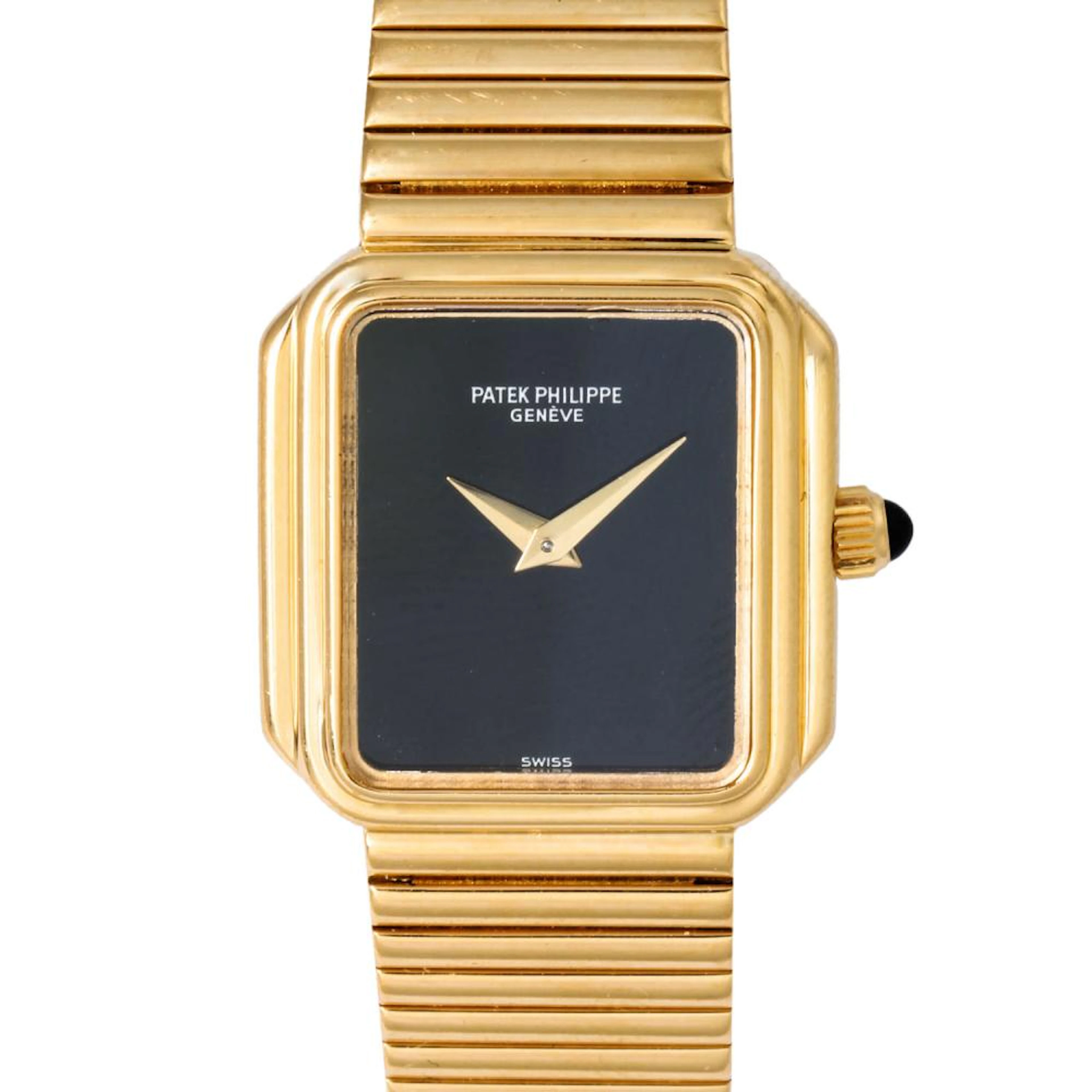 PATEK PHILIPPE Vintage Damenuhr mit Onyx Zifferblatt, Ref. 4429.