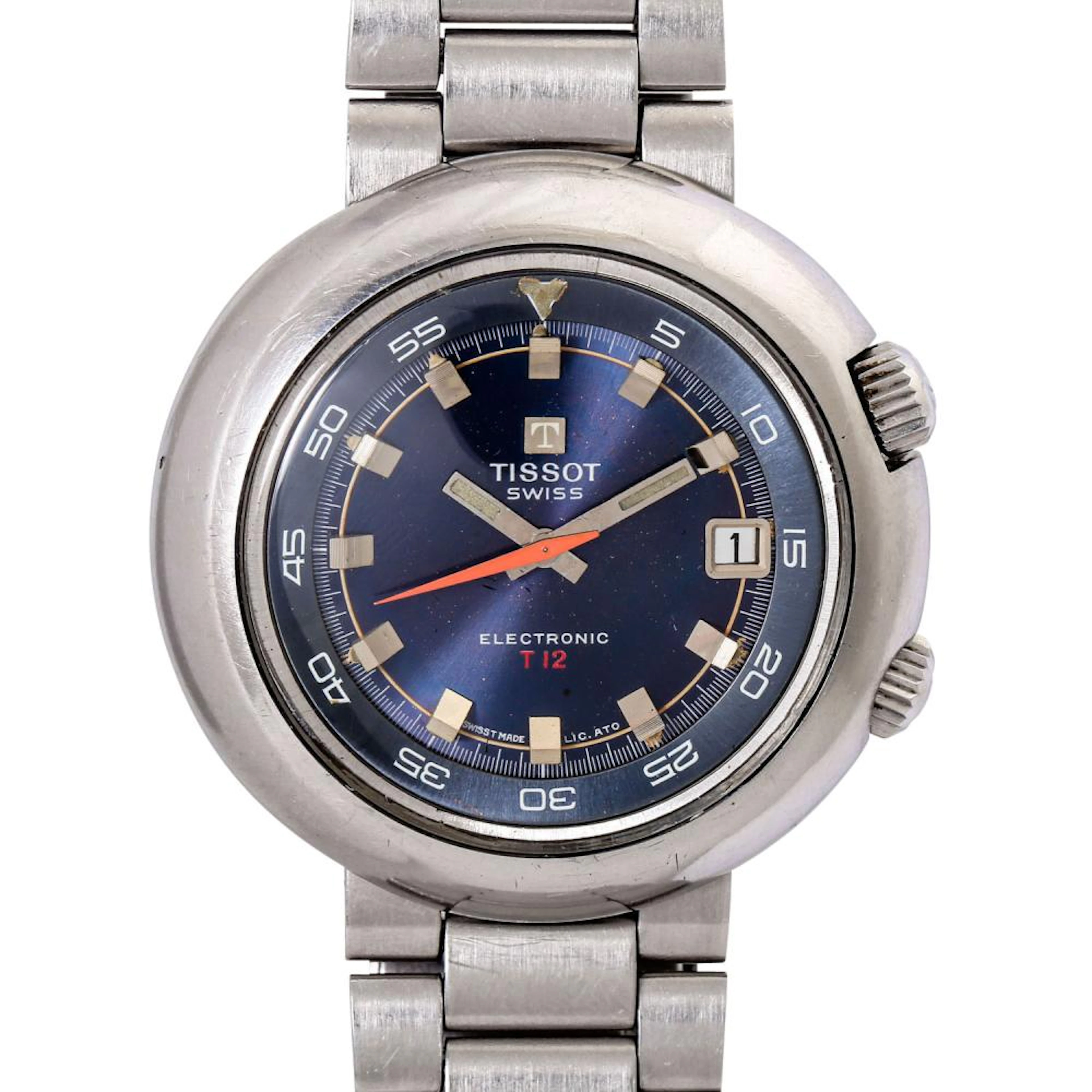 TISSOT Vintage Electronic T12 Herren Armbanduhr. Ca. 1970er Jahre.