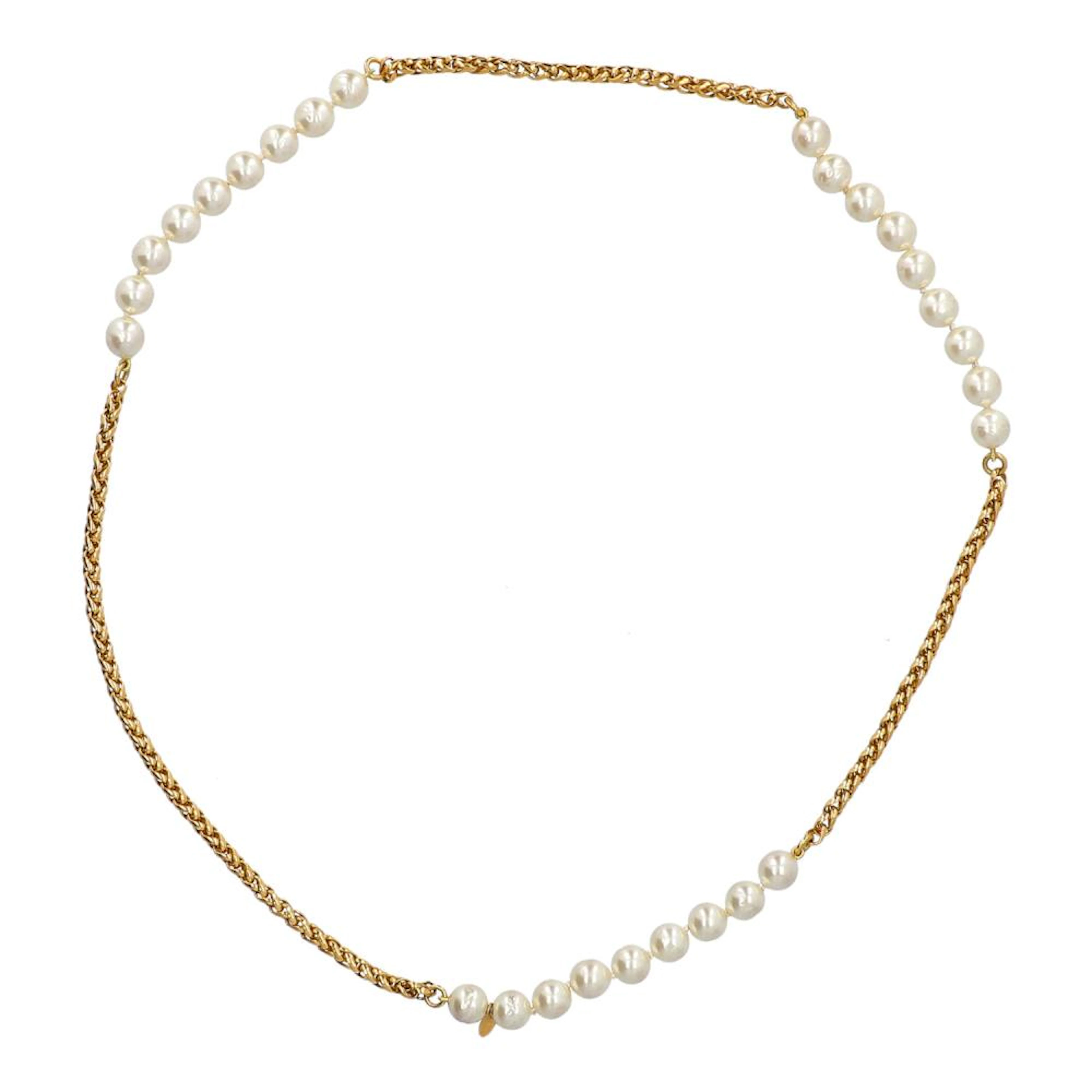 CHANEL VINTAGE Modeschmuck Kette, Koll.: Frühling 1995.