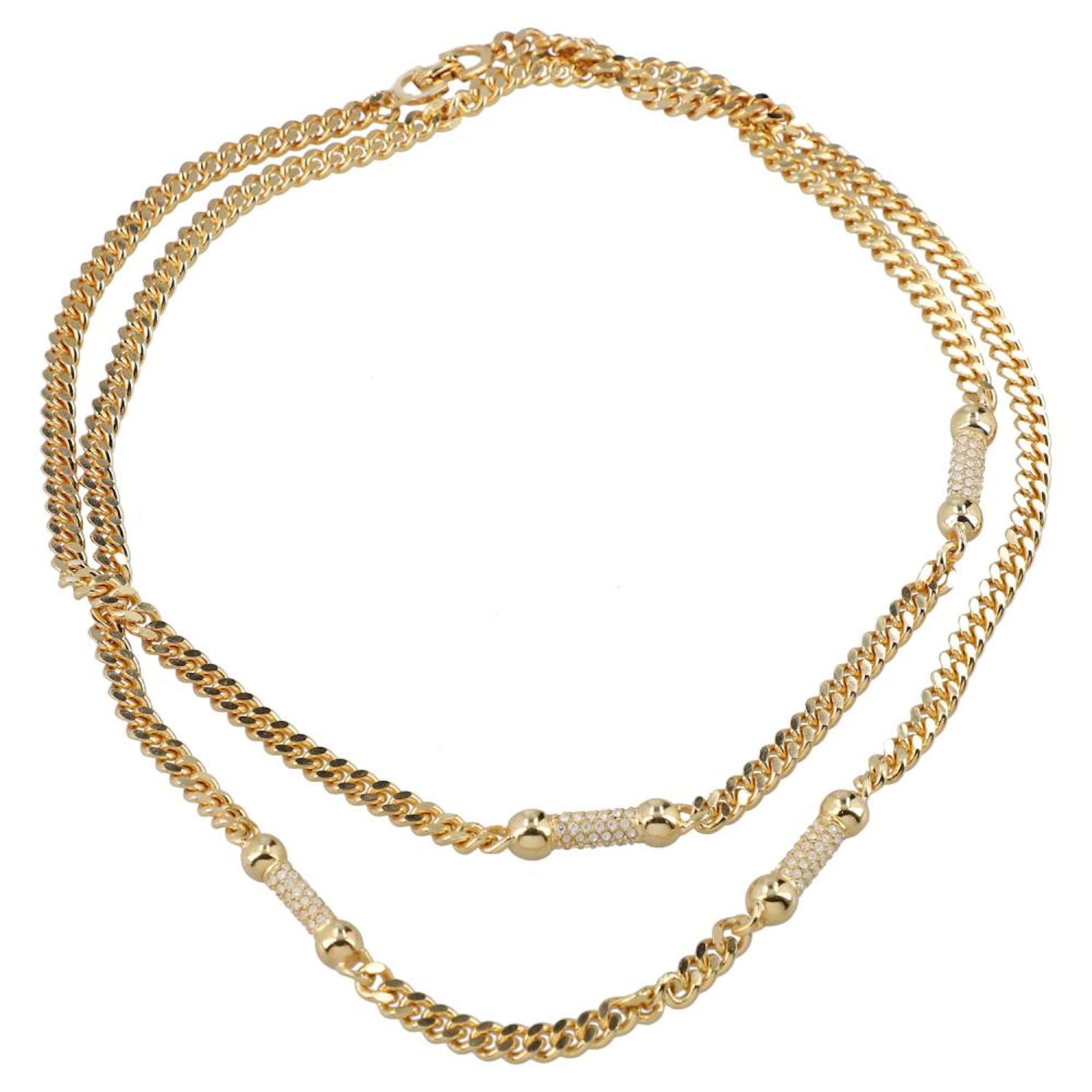 CHRISTIAN DIOR VINTAGE Modeschmuck-Kette.